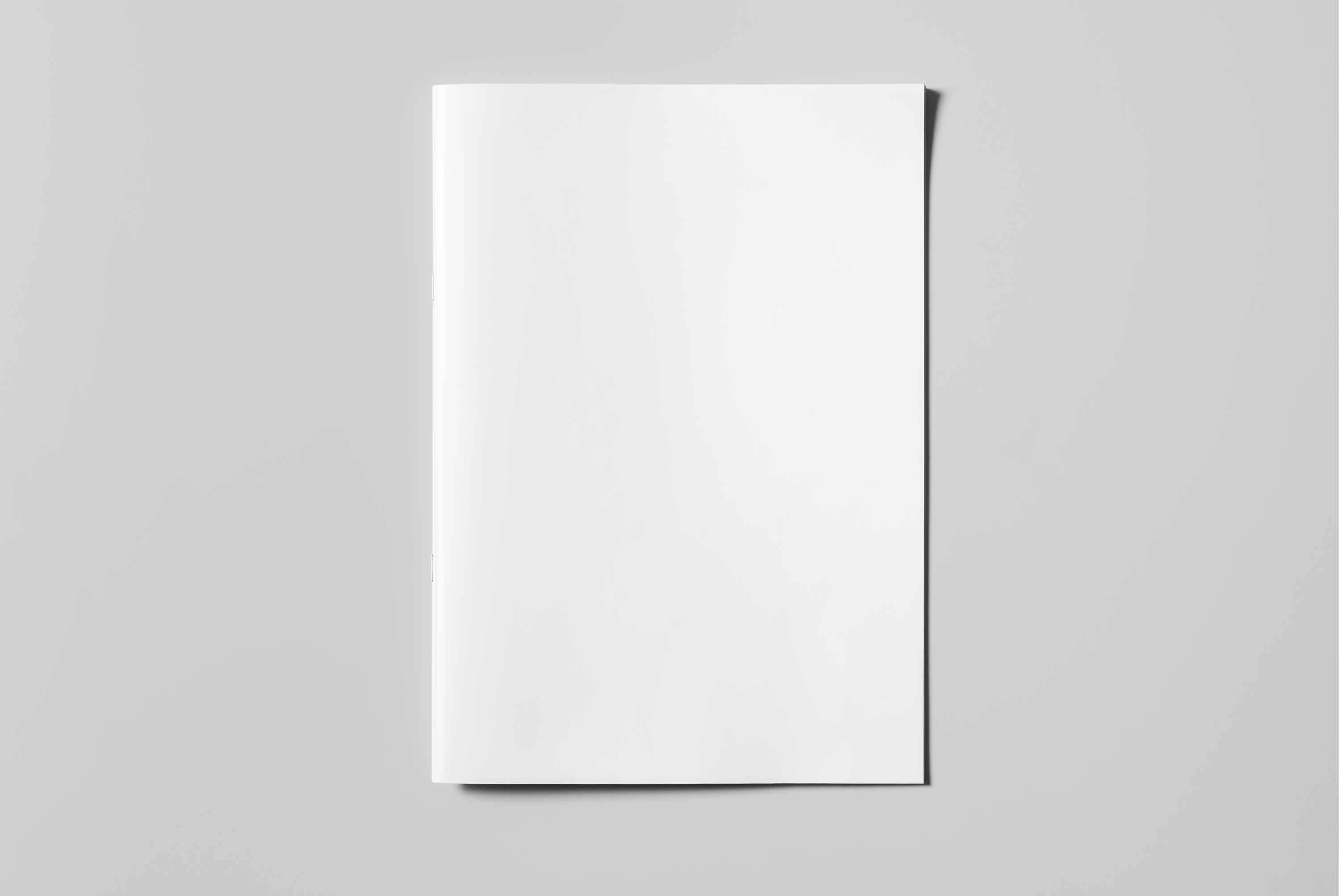 骑马订画册封面设计展示ps样机