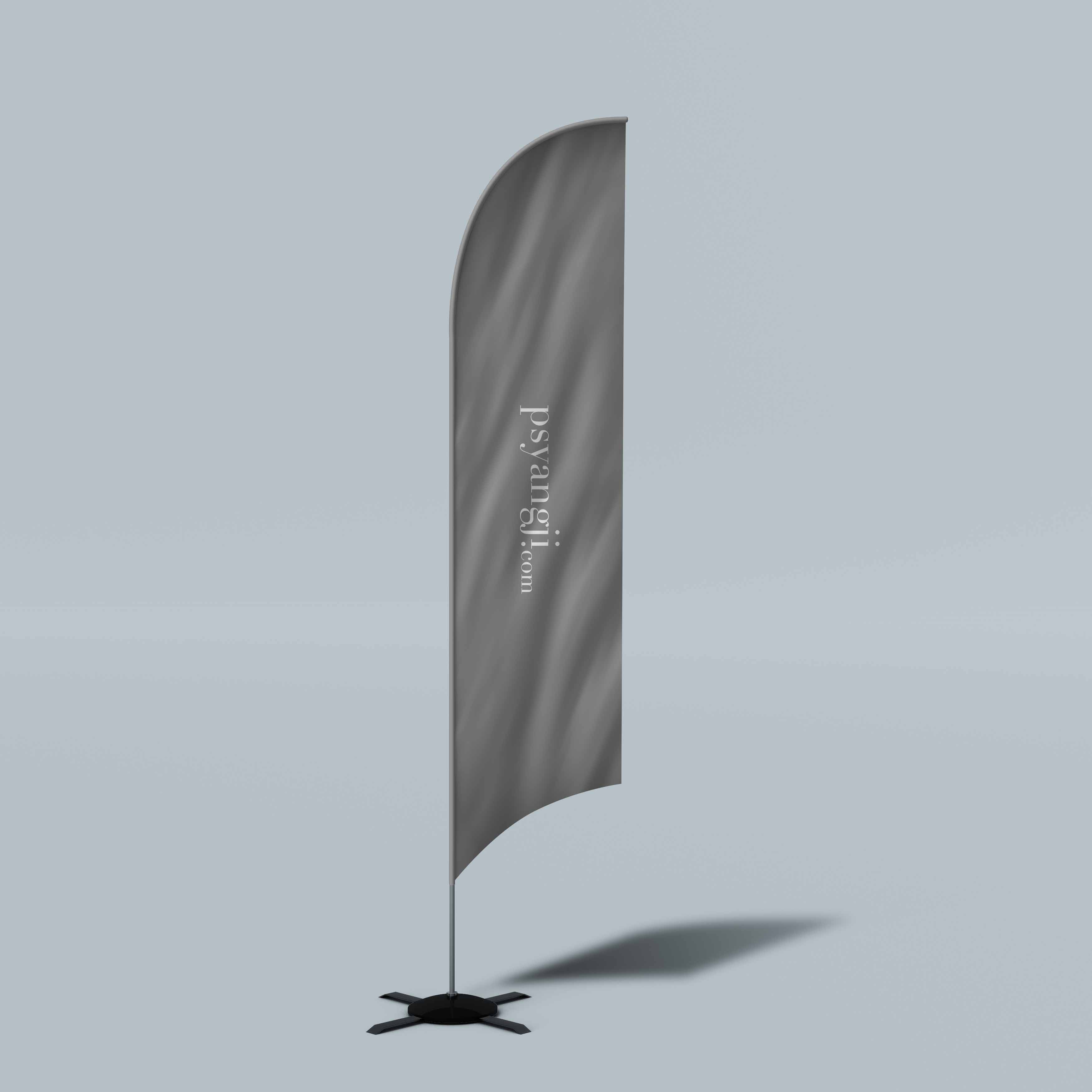 广告旗ps样机素材