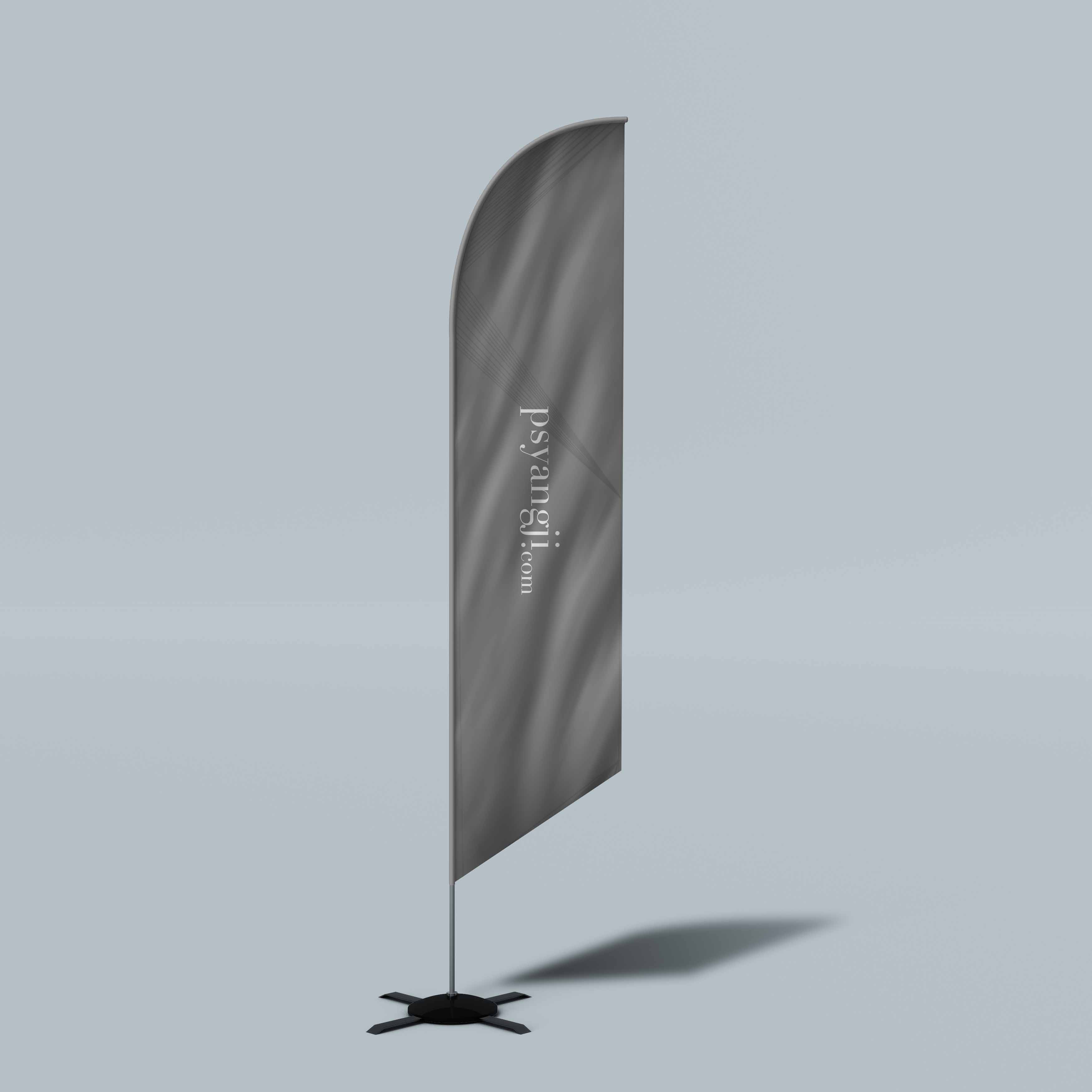 广告旗帜ps样机
