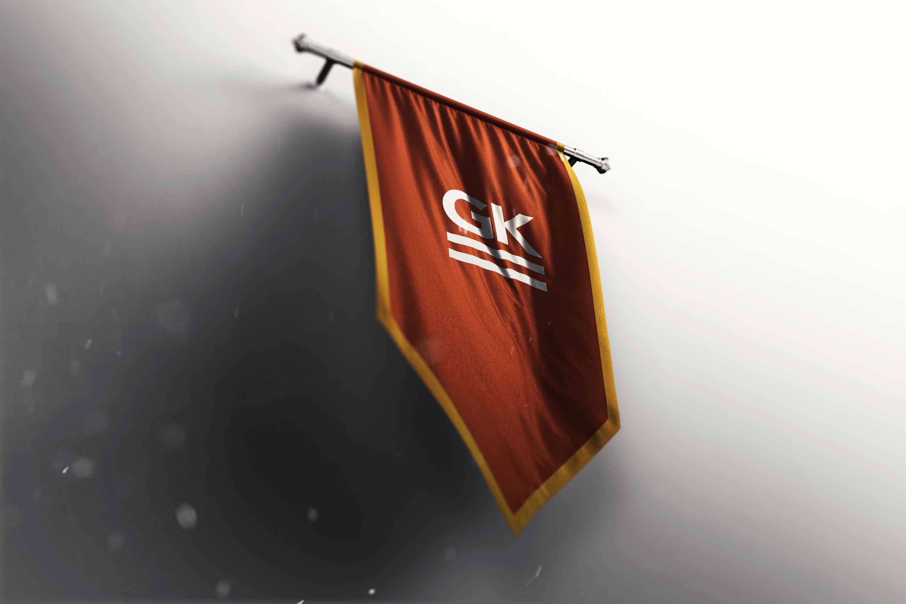 战争部落旗帜ps样机