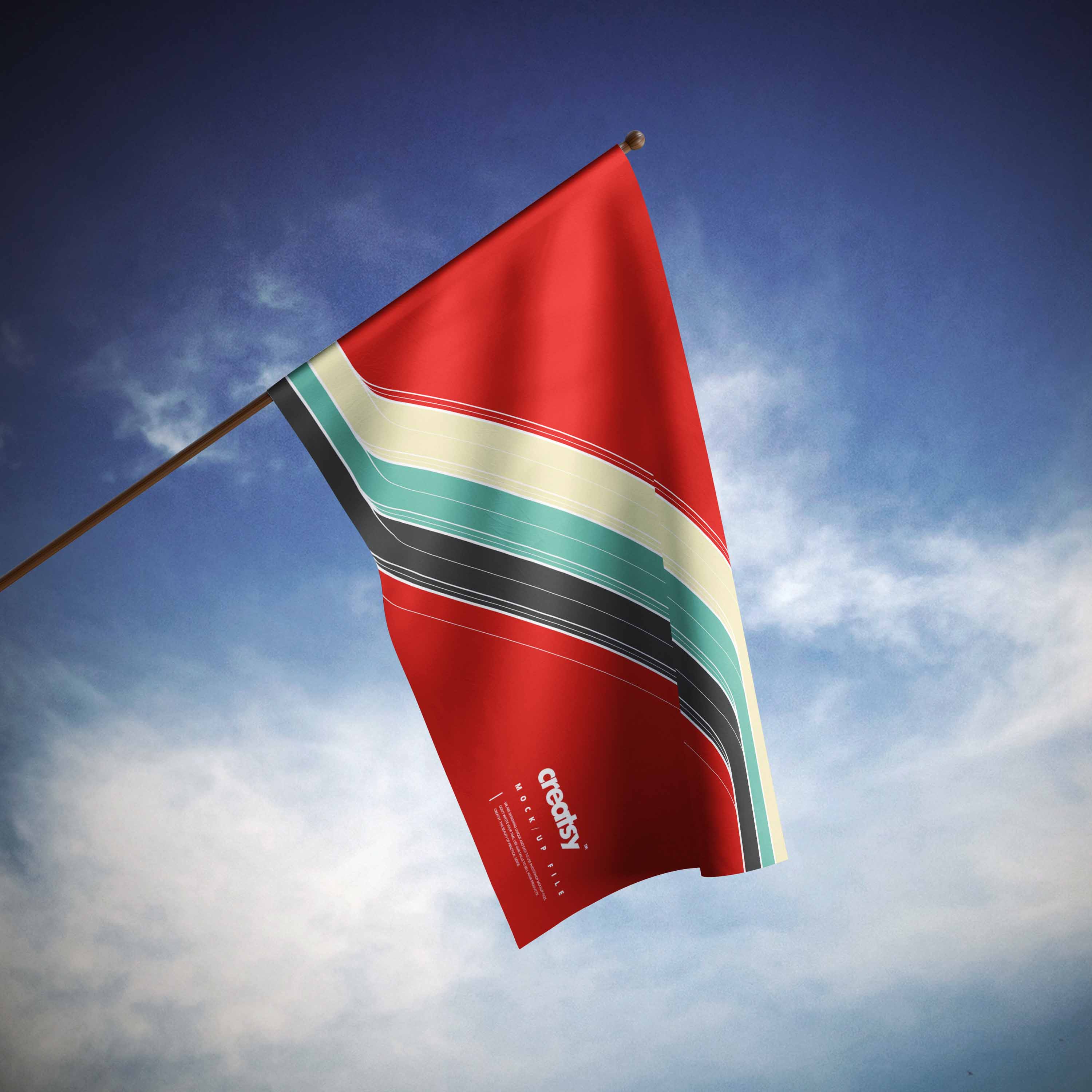 旗帜PSD效果样机