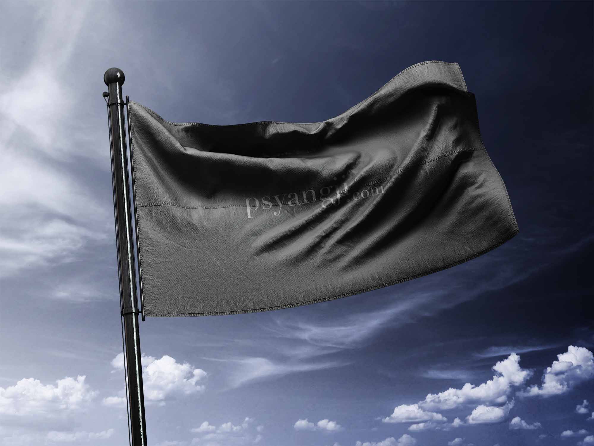 旗帜ps贴图样机