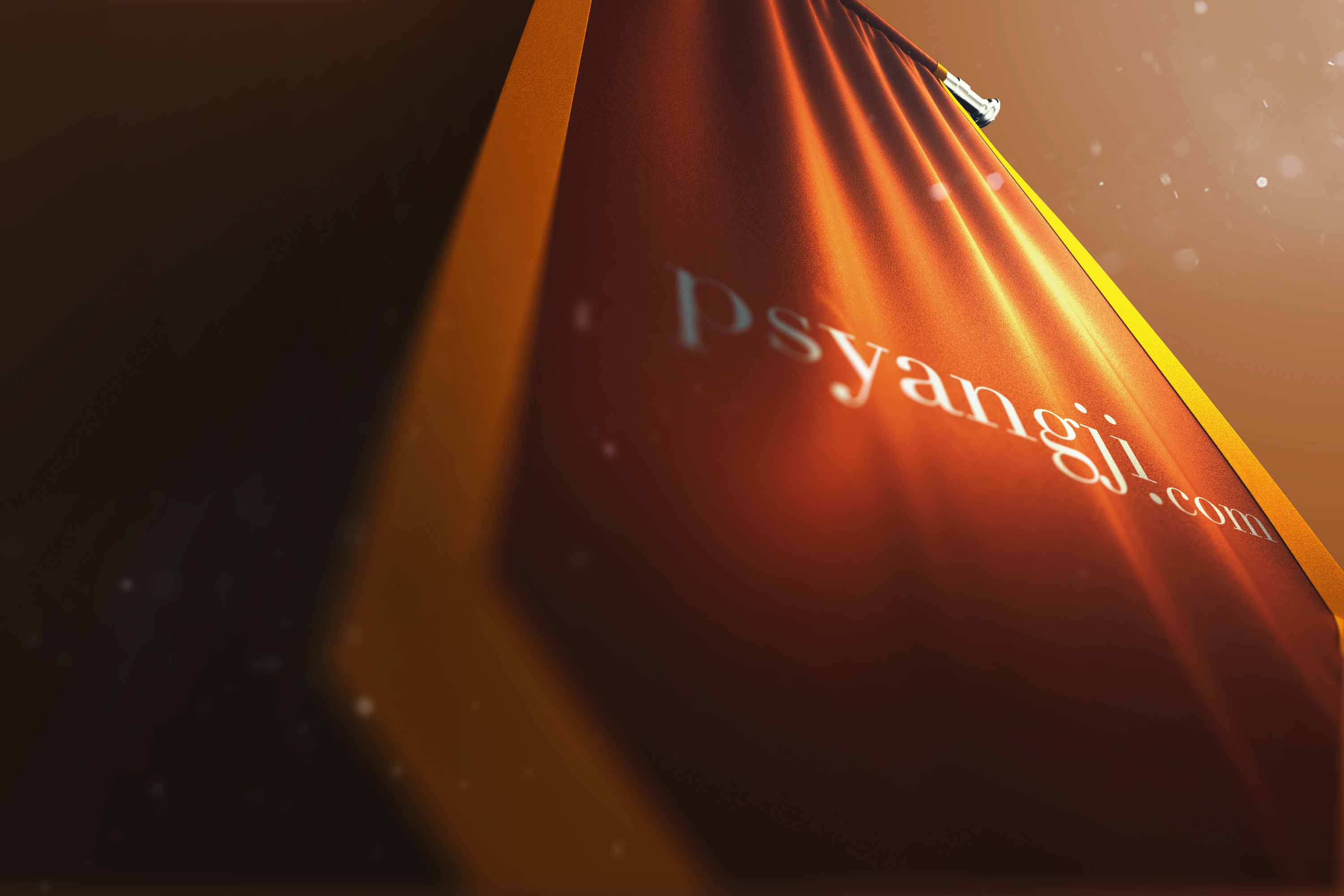 旗帜文化展示psd样机