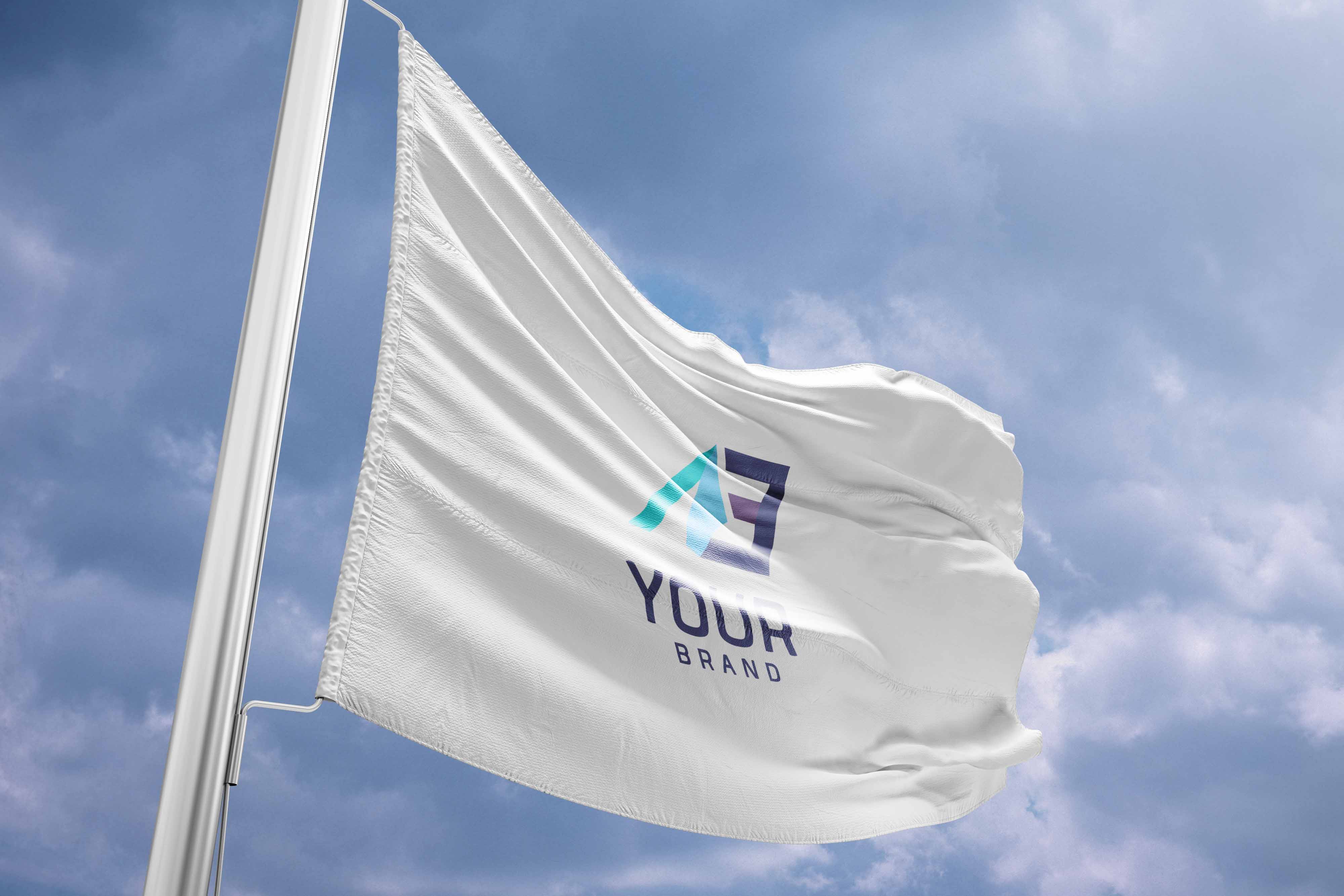 旗帜设计psd样机