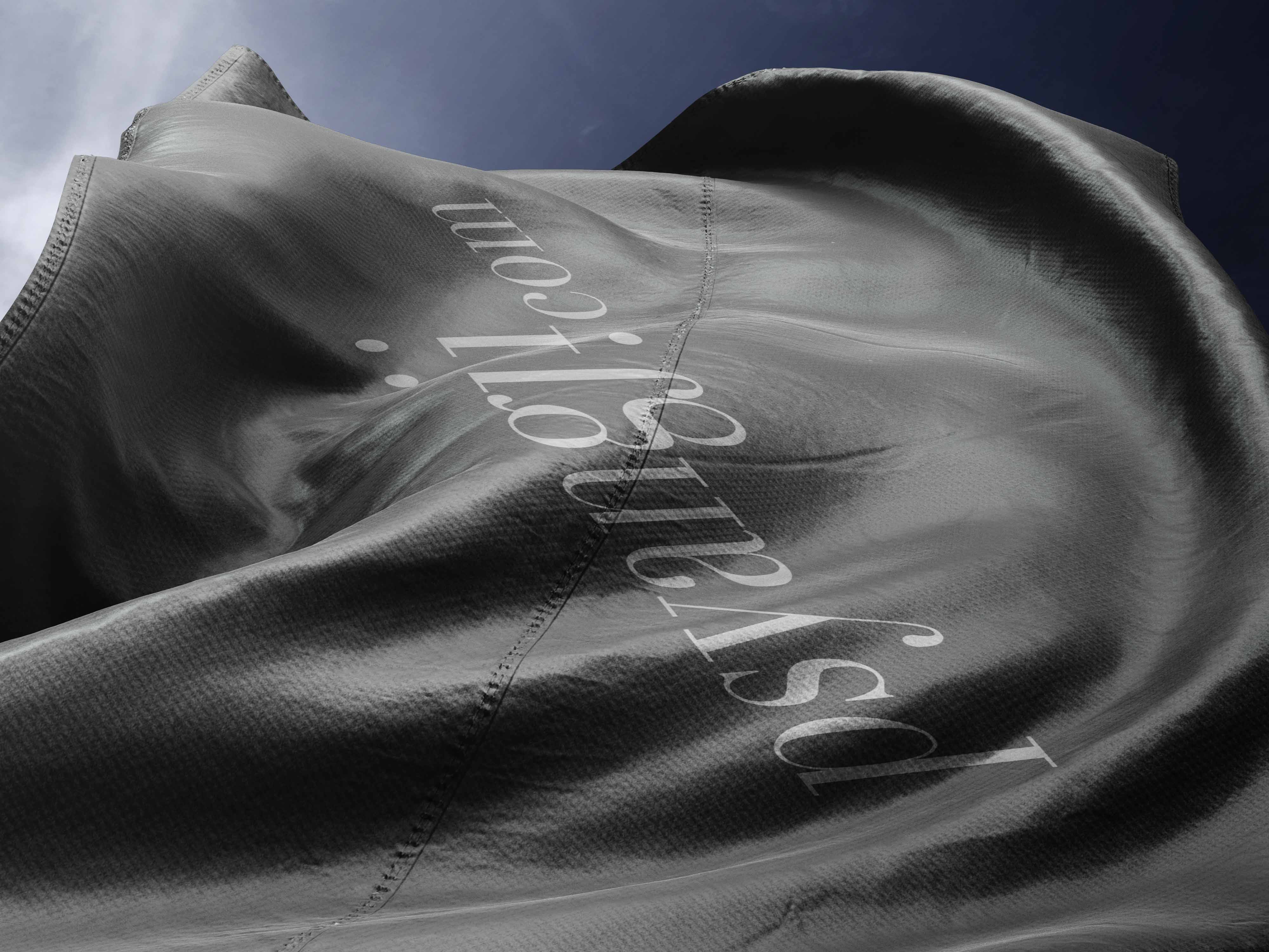 旗帜贴图PSD样机