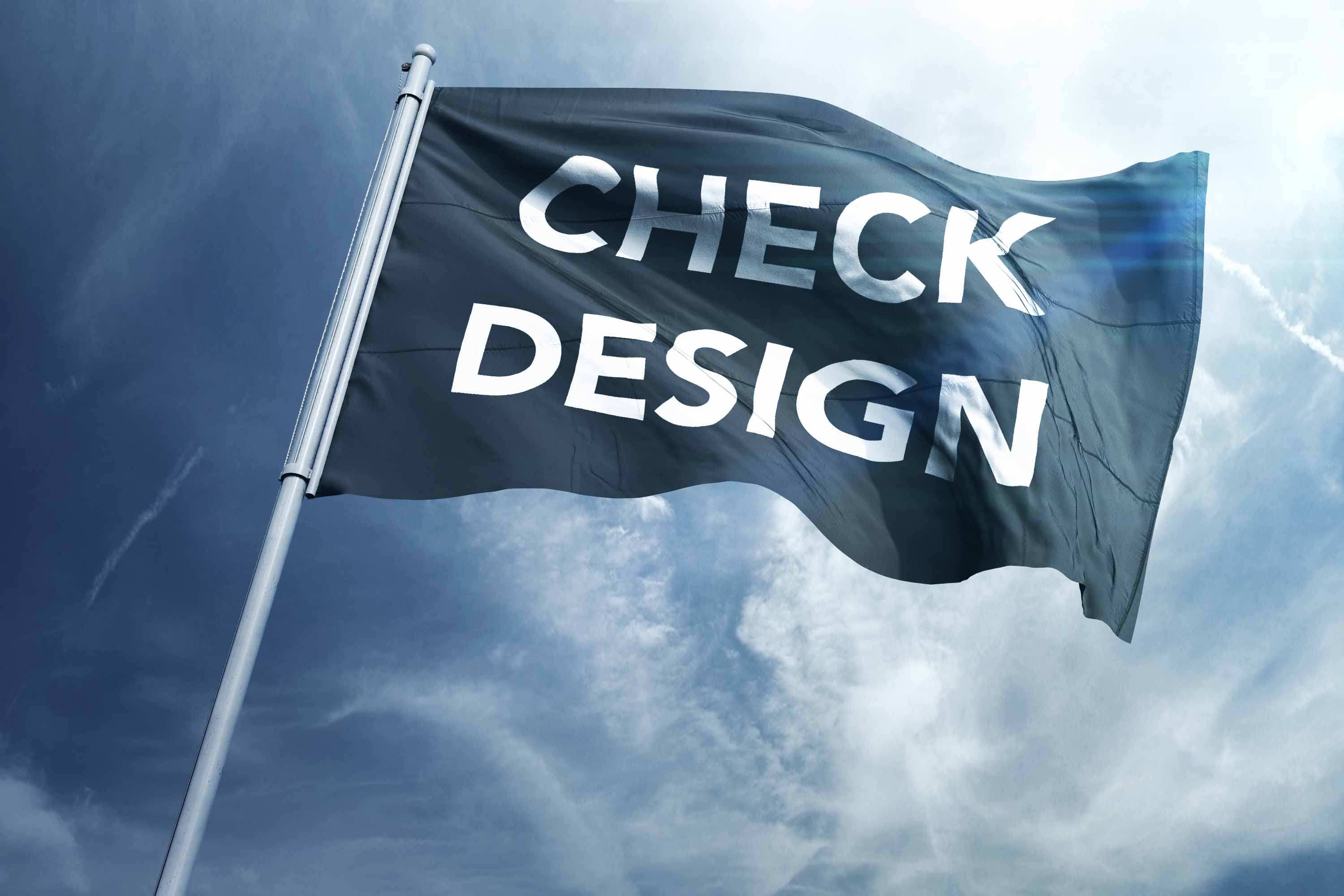 真实质感多角度旗帜ps样机