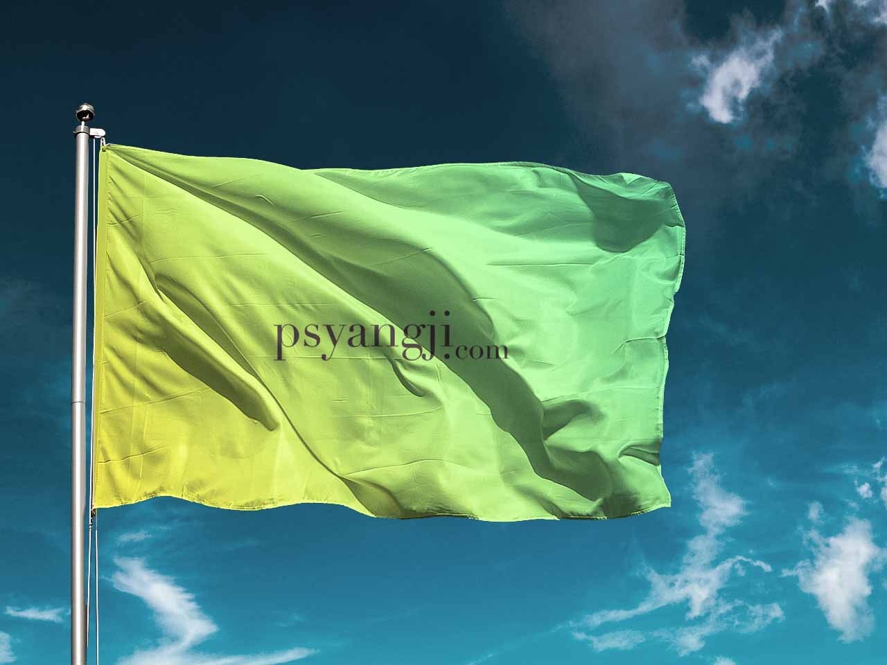 高级旗帜贴图样机