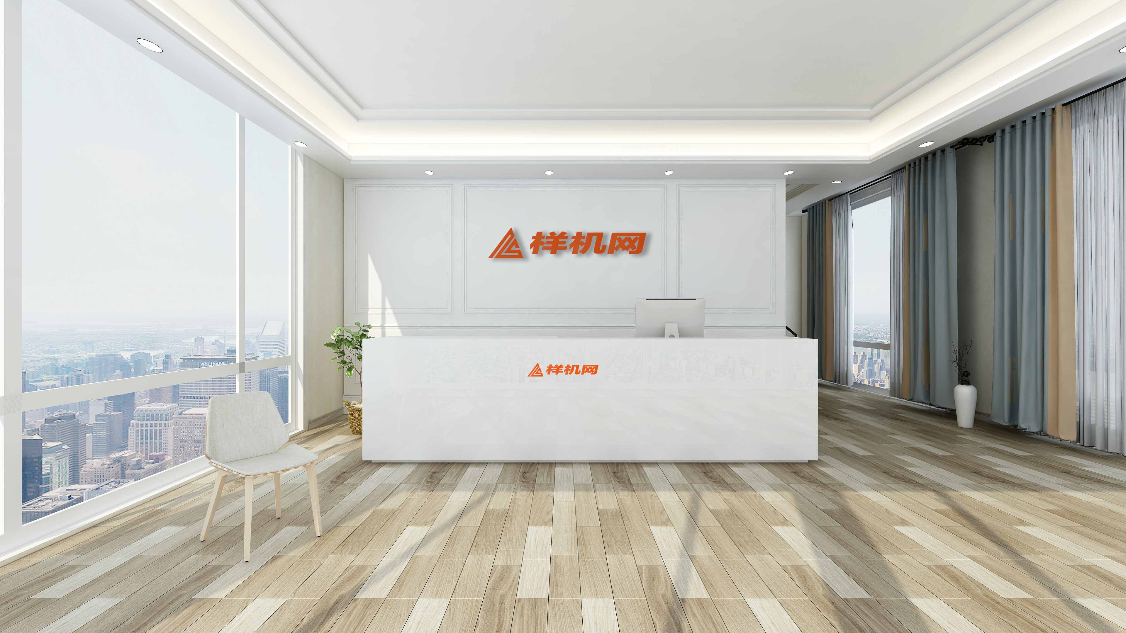 形象墙logo效果图样机