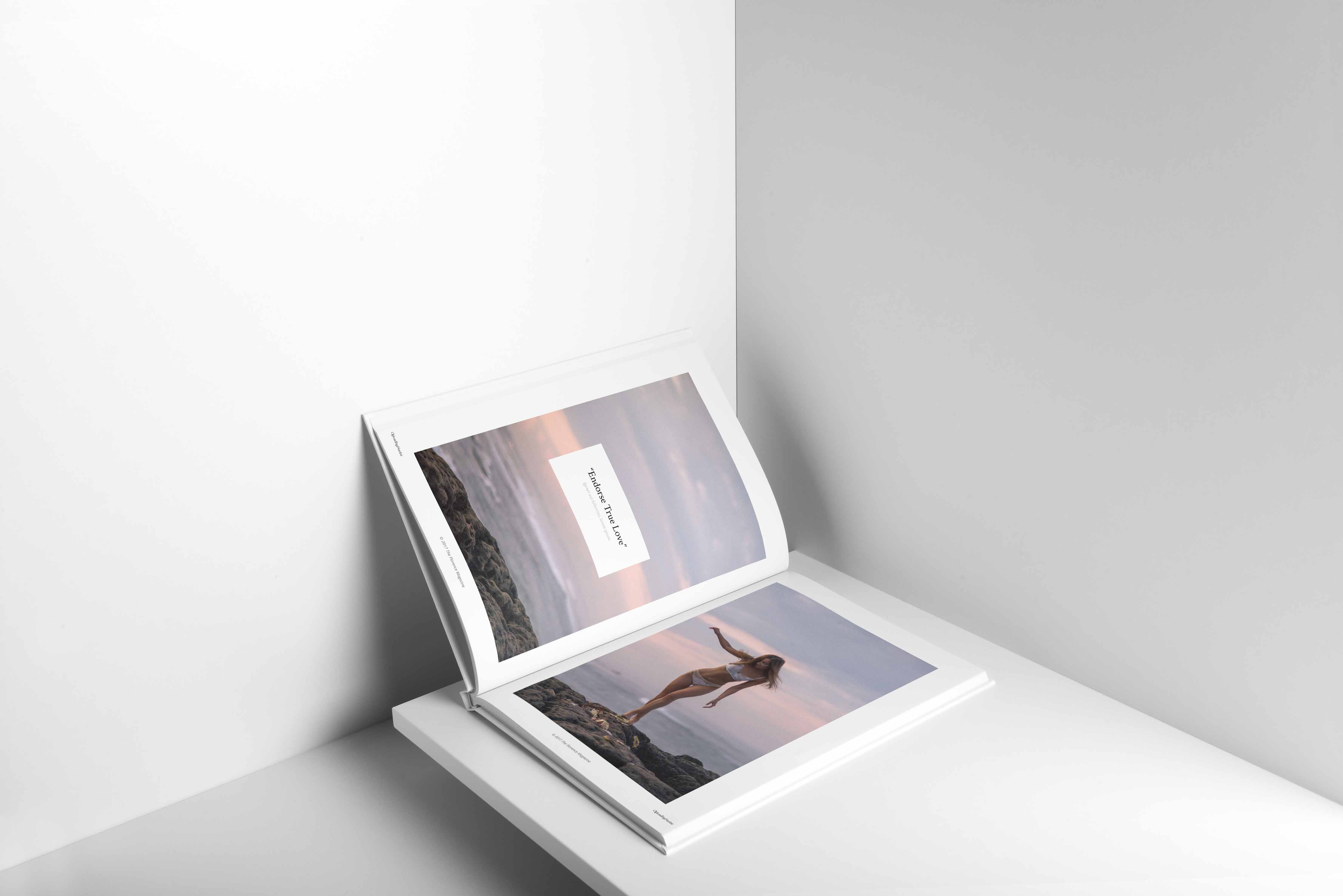 杂志内容特写psd贴图素材