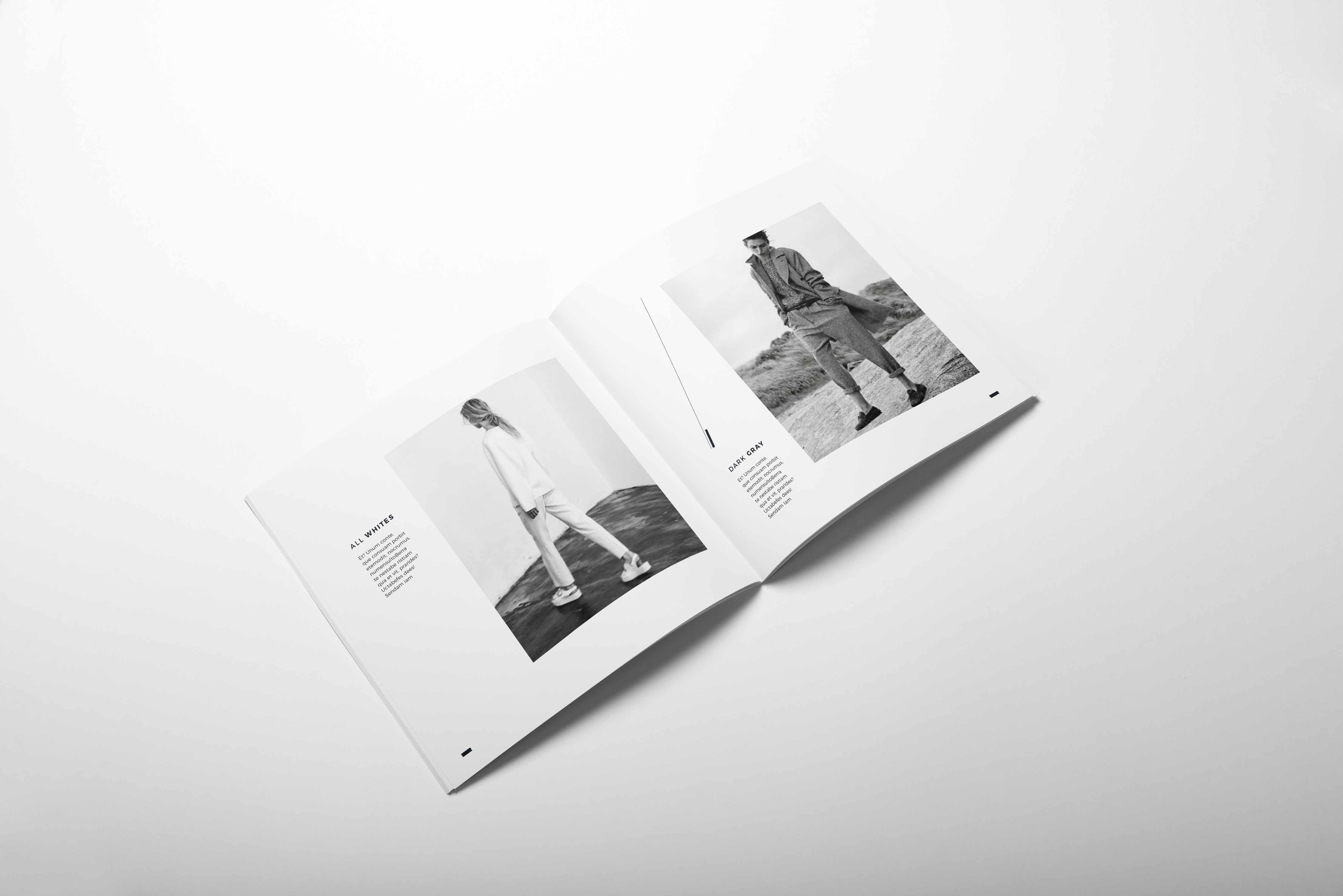 适合时装文化杂志ps样机