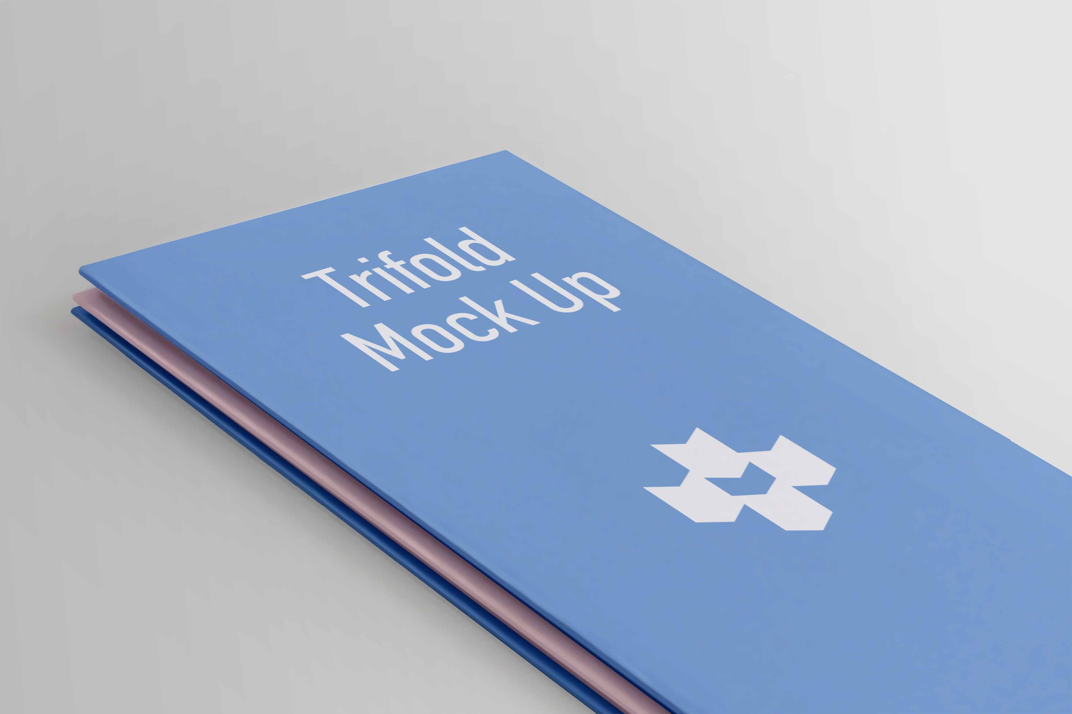 三折页psd贴图模板