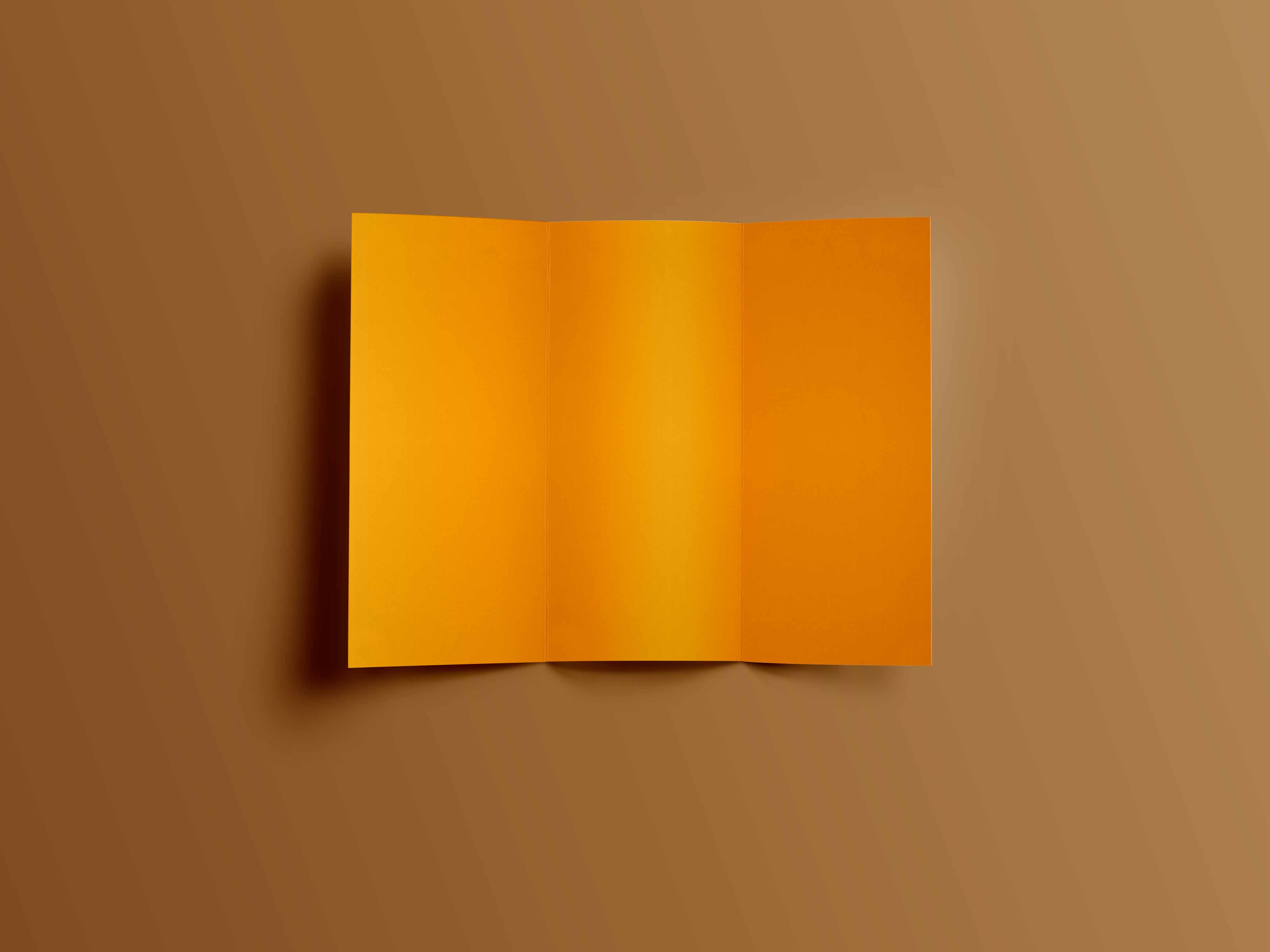 三折页内容设计psd样机贴图