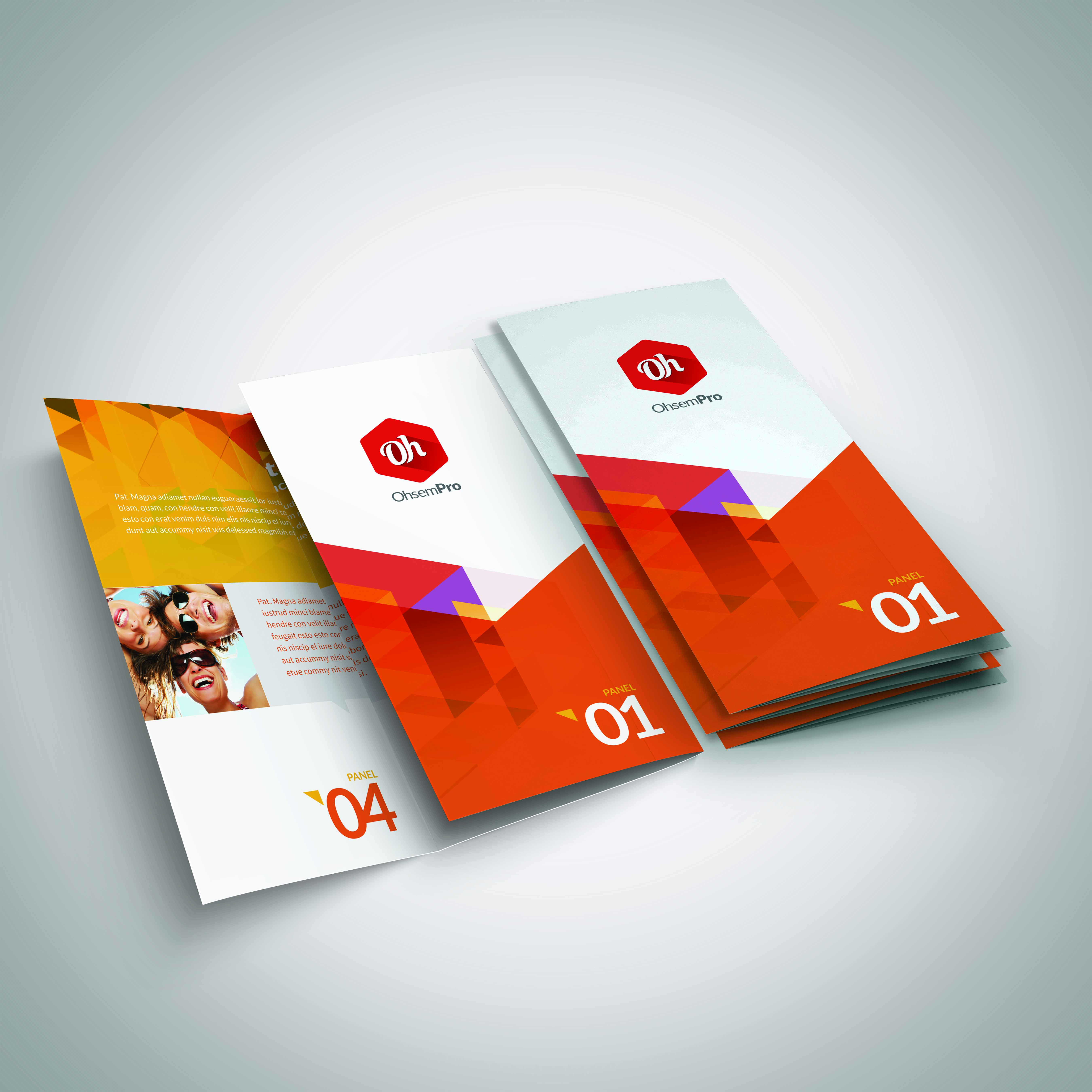 三折页宣传册样机