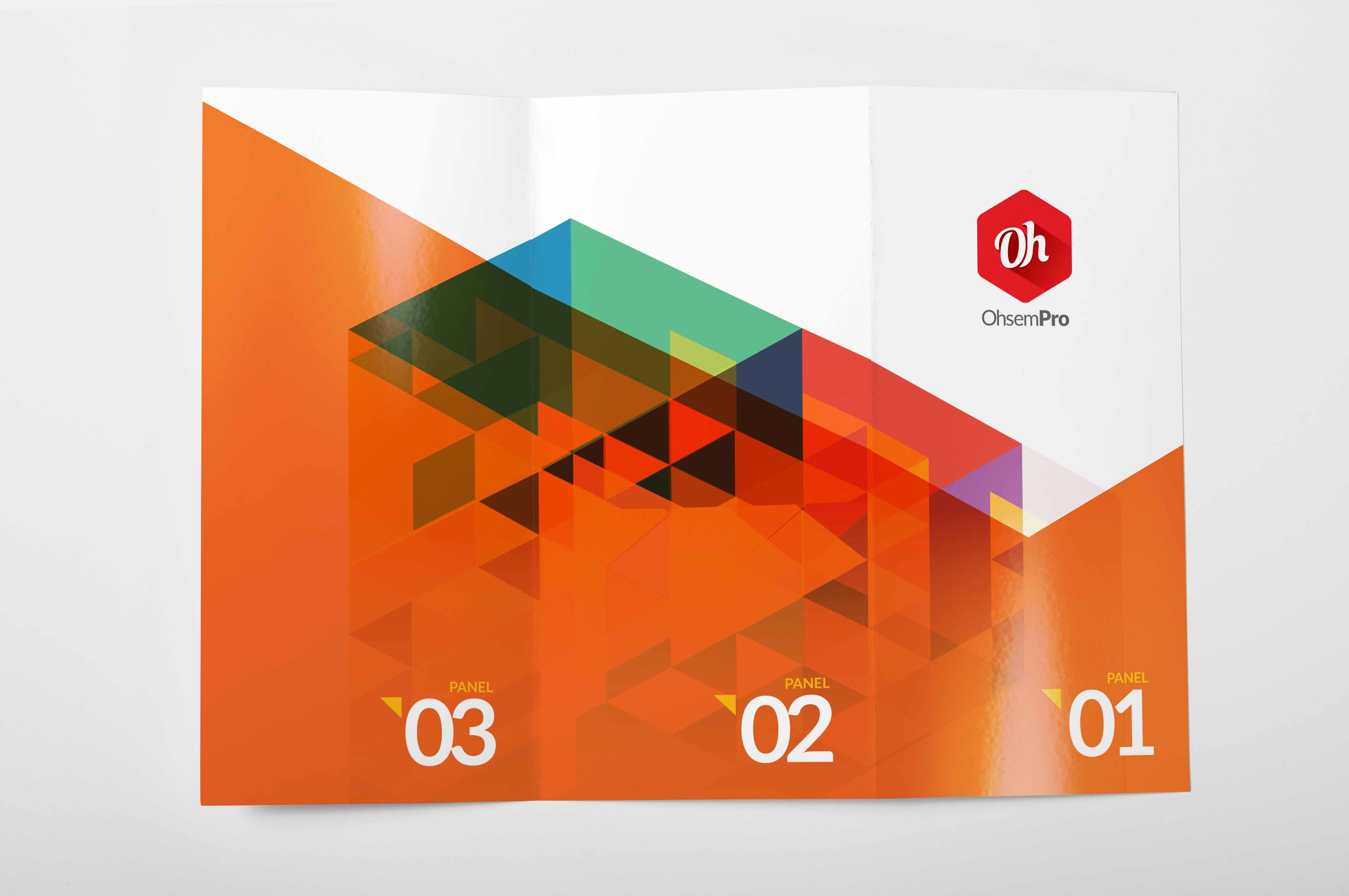 三折页宣传册贴图