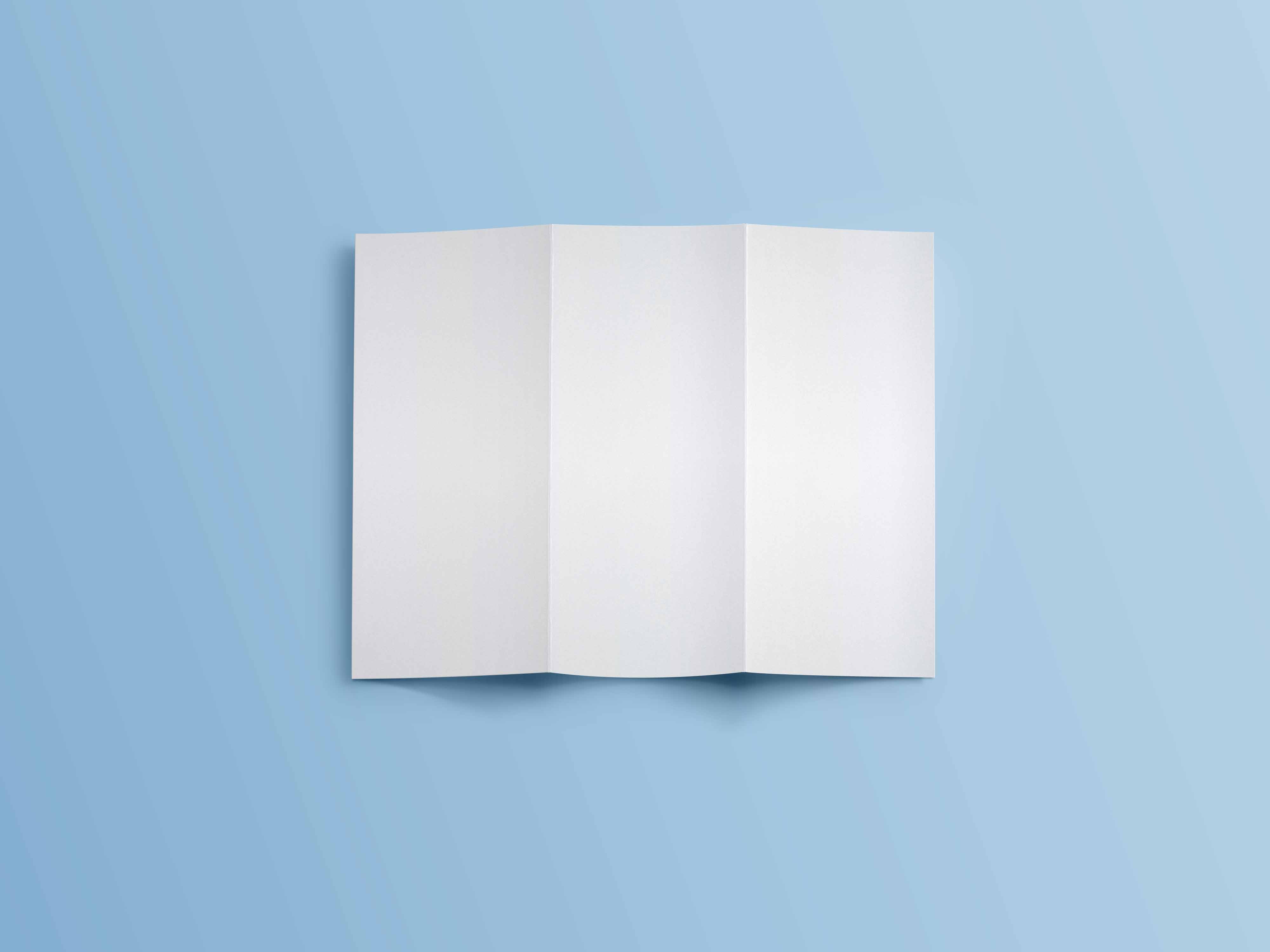 三折页展示ps样机下载