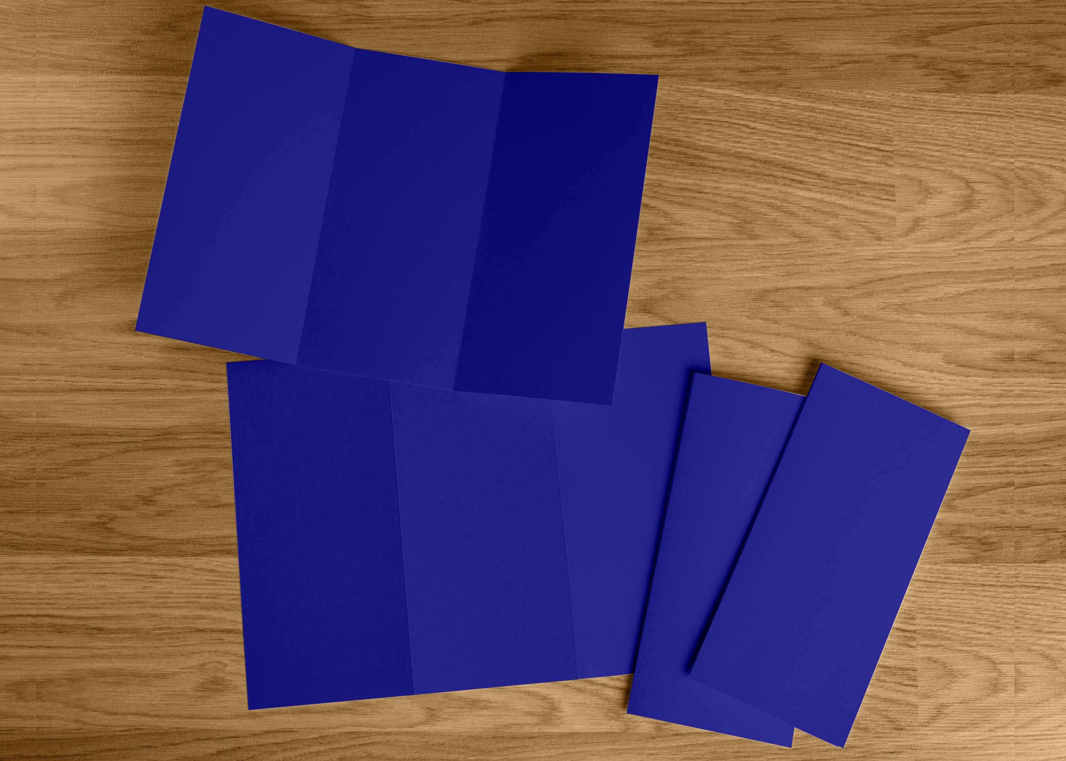 三折页排版设计ps样机素材