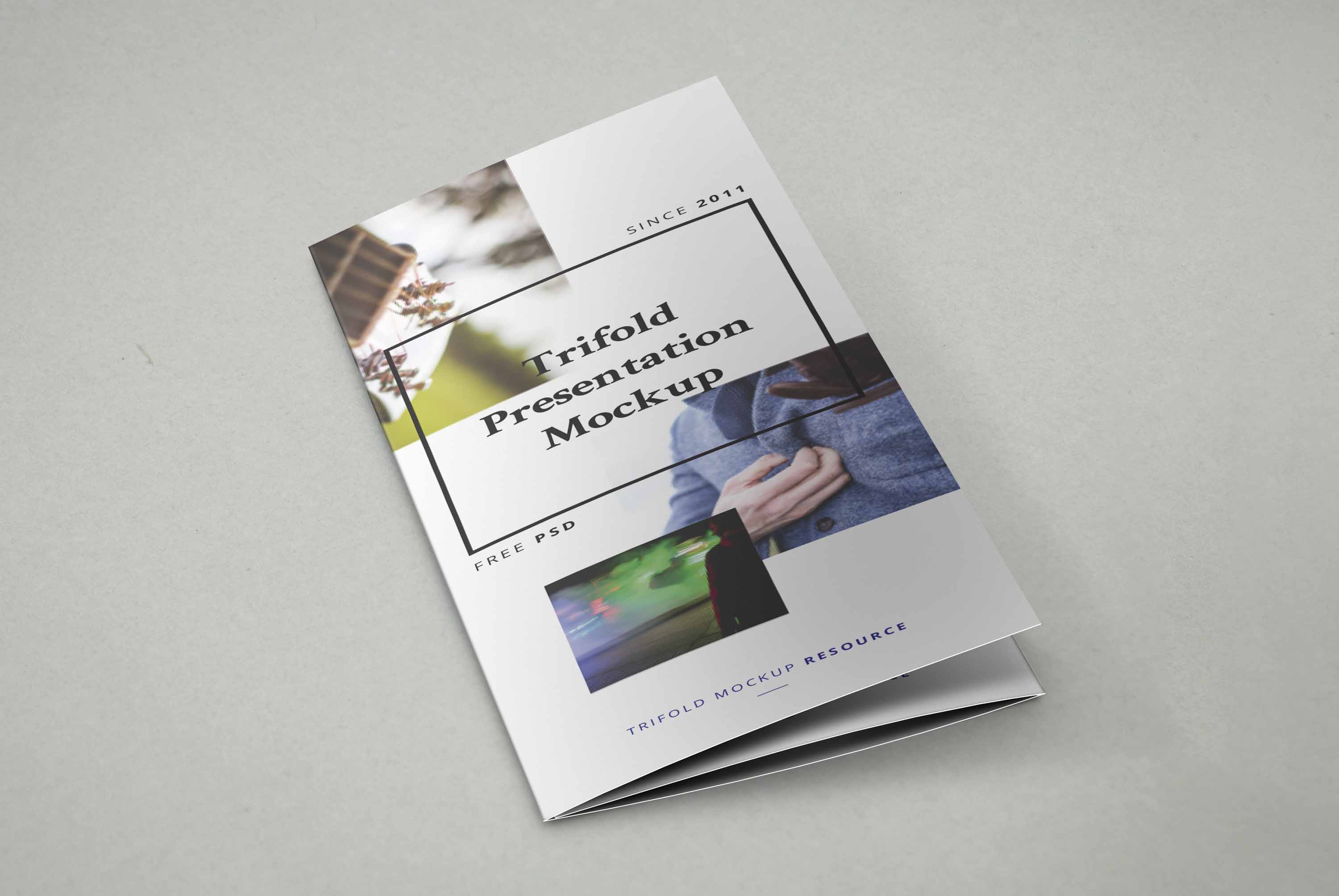 三折页潮流封面ps样机