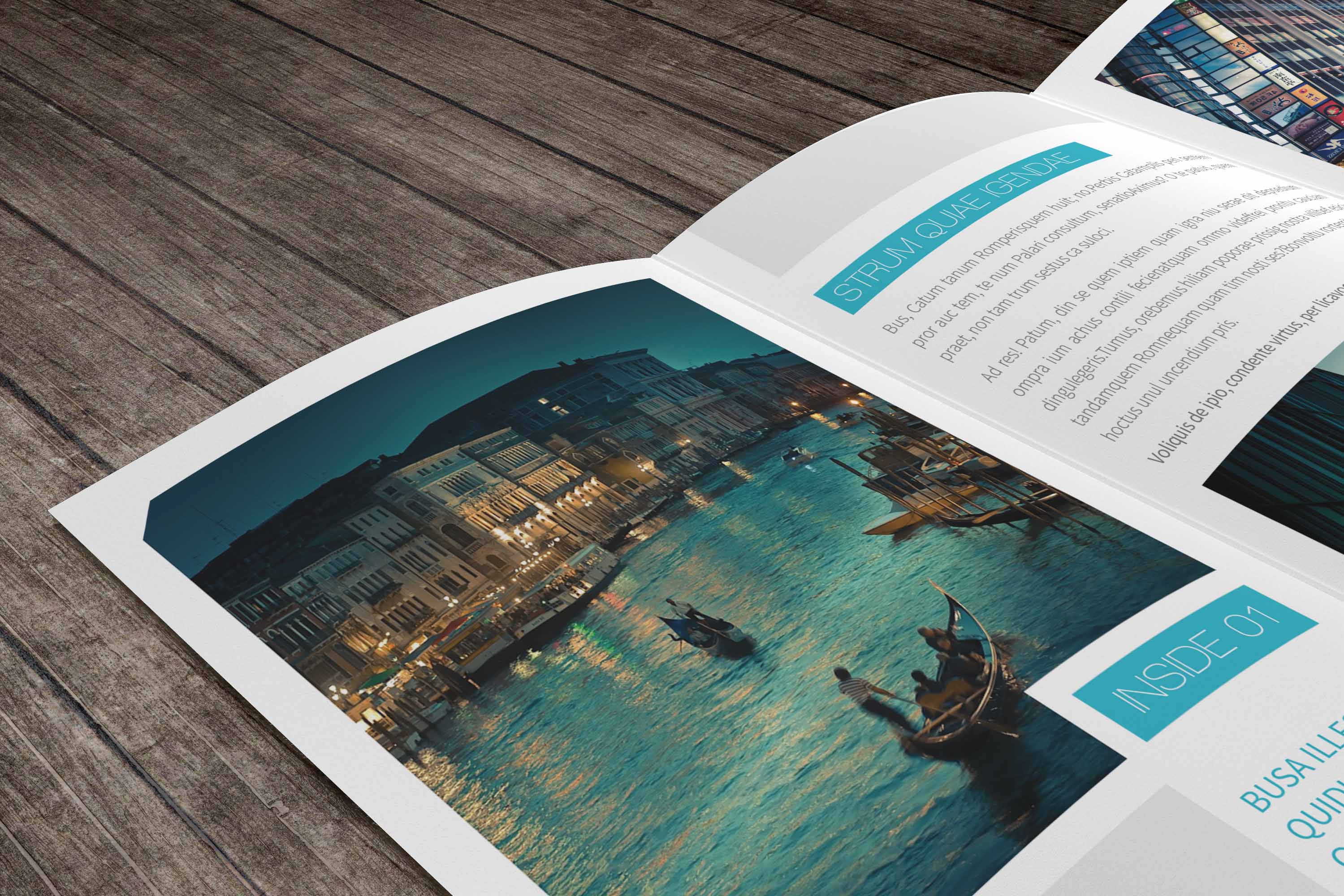 三折页设计psd贴图