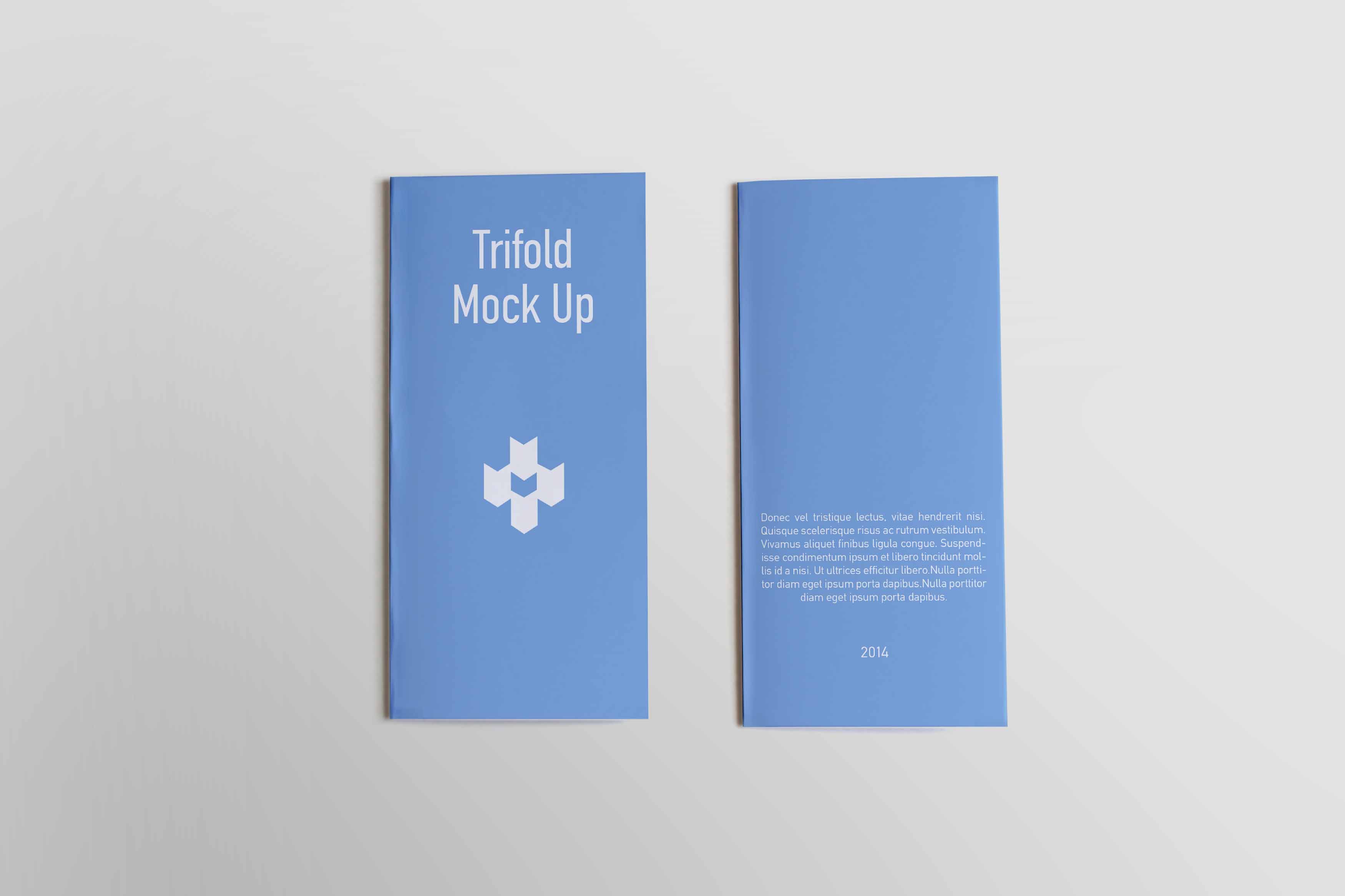 三折页设计psd贴图素材