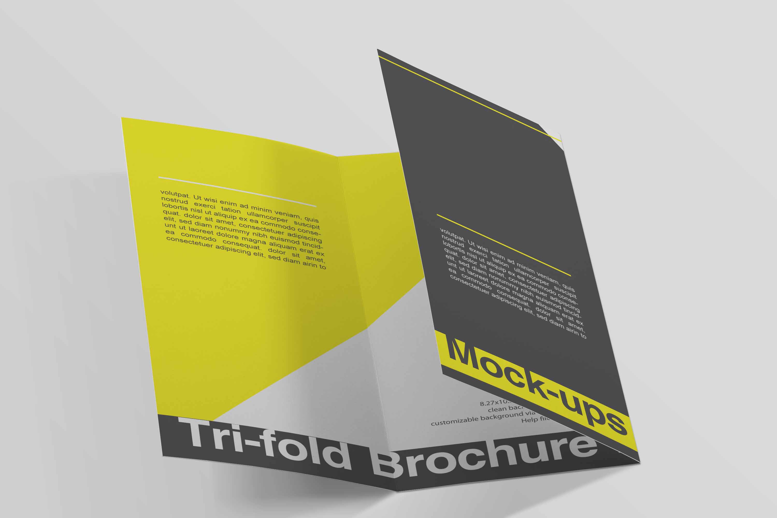 三折页设计样机原型