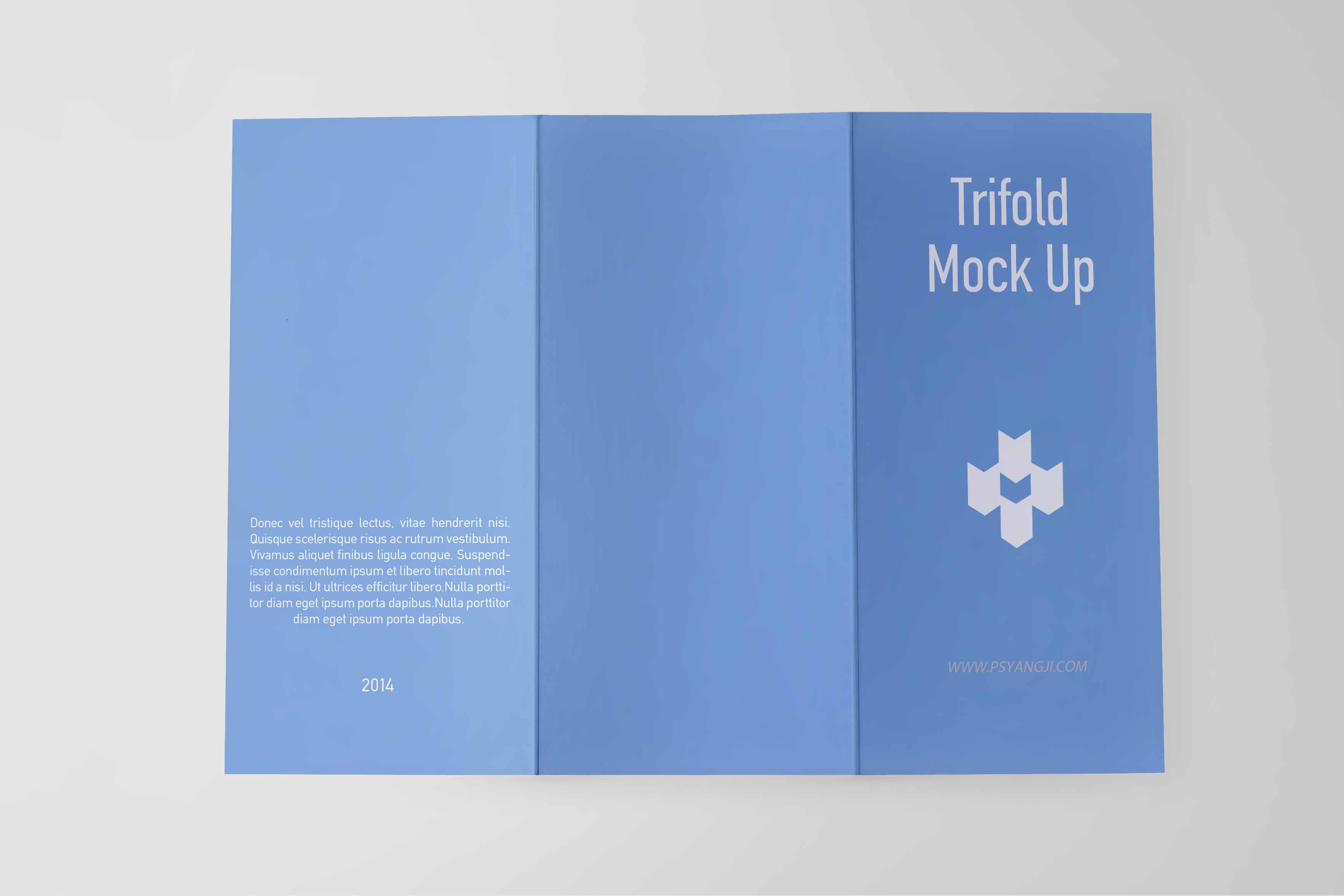 三折页贴图模板源文件下载