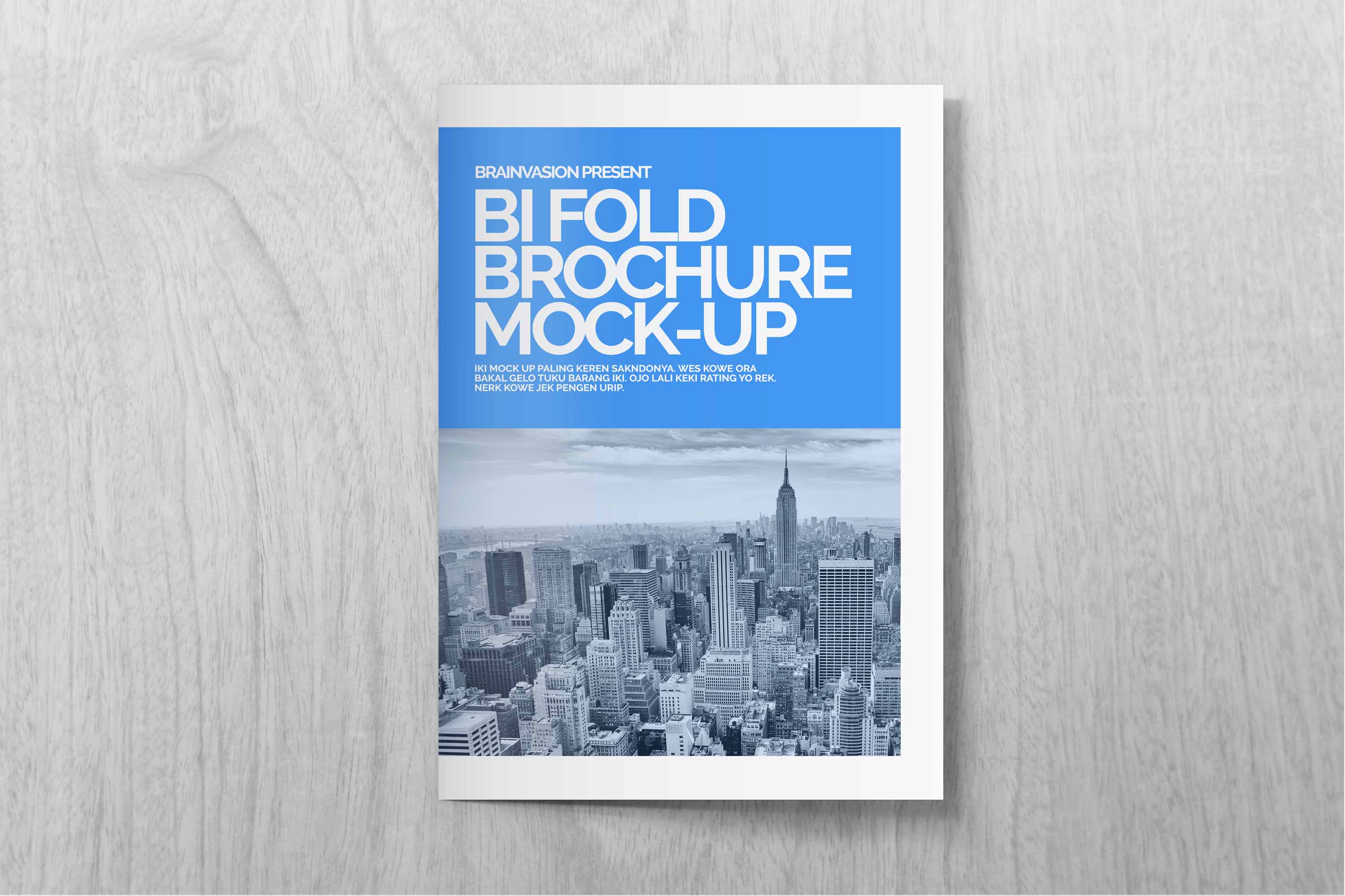 二折页封面ps样机