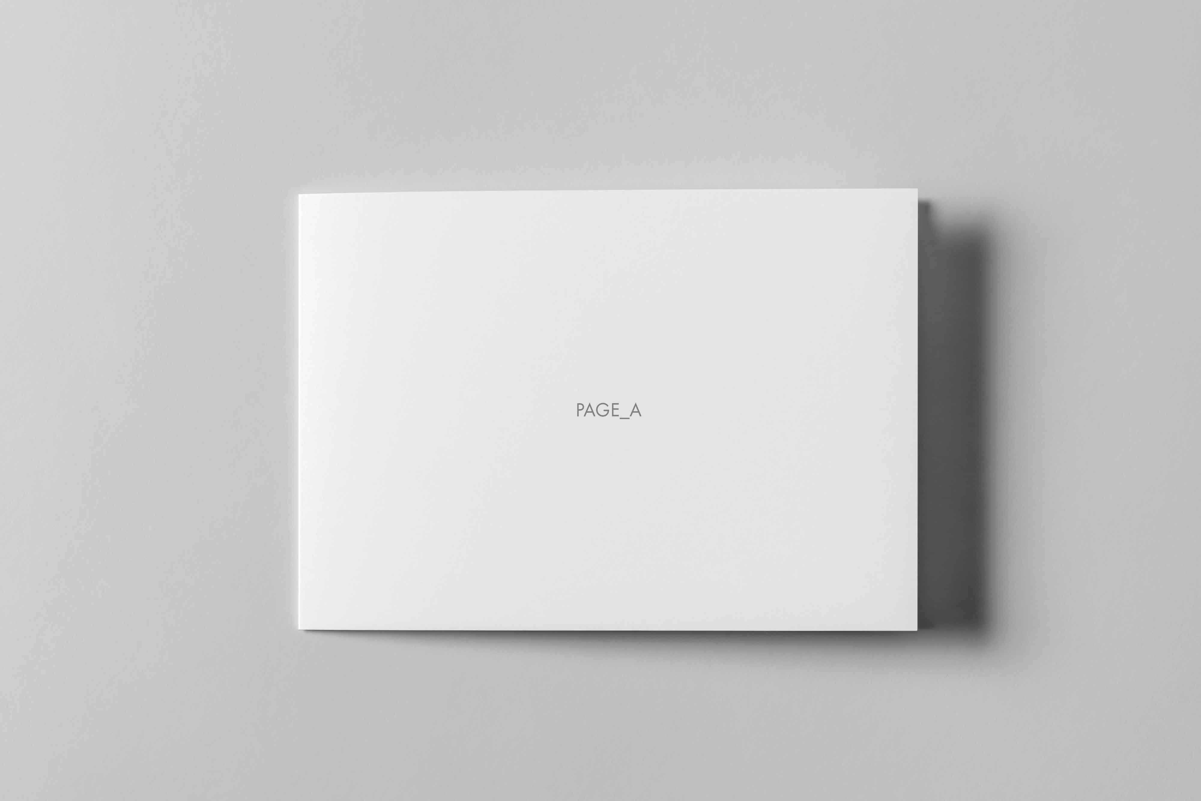 创意折页封面ps样机