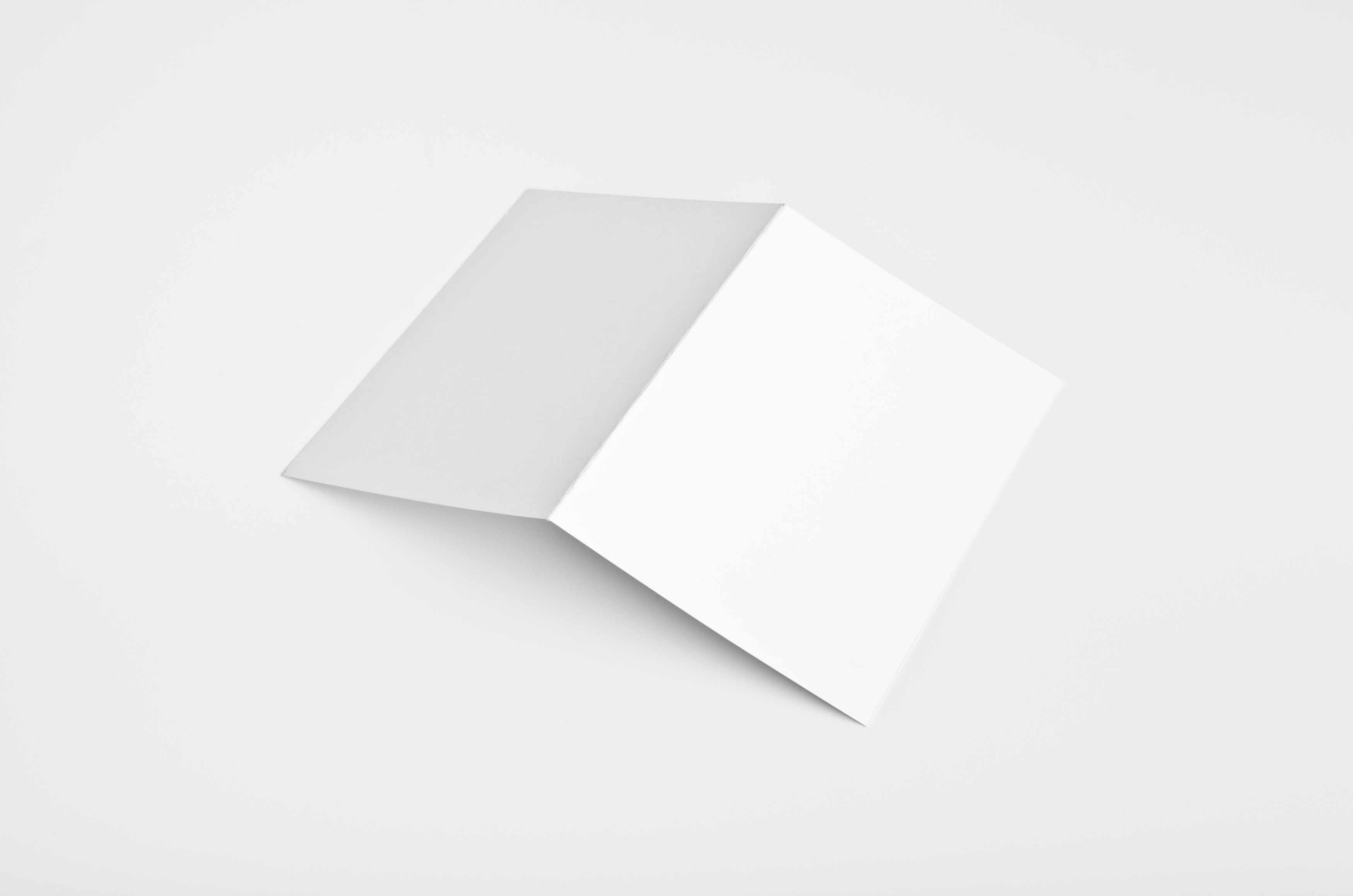 对折页设计作品ps样机