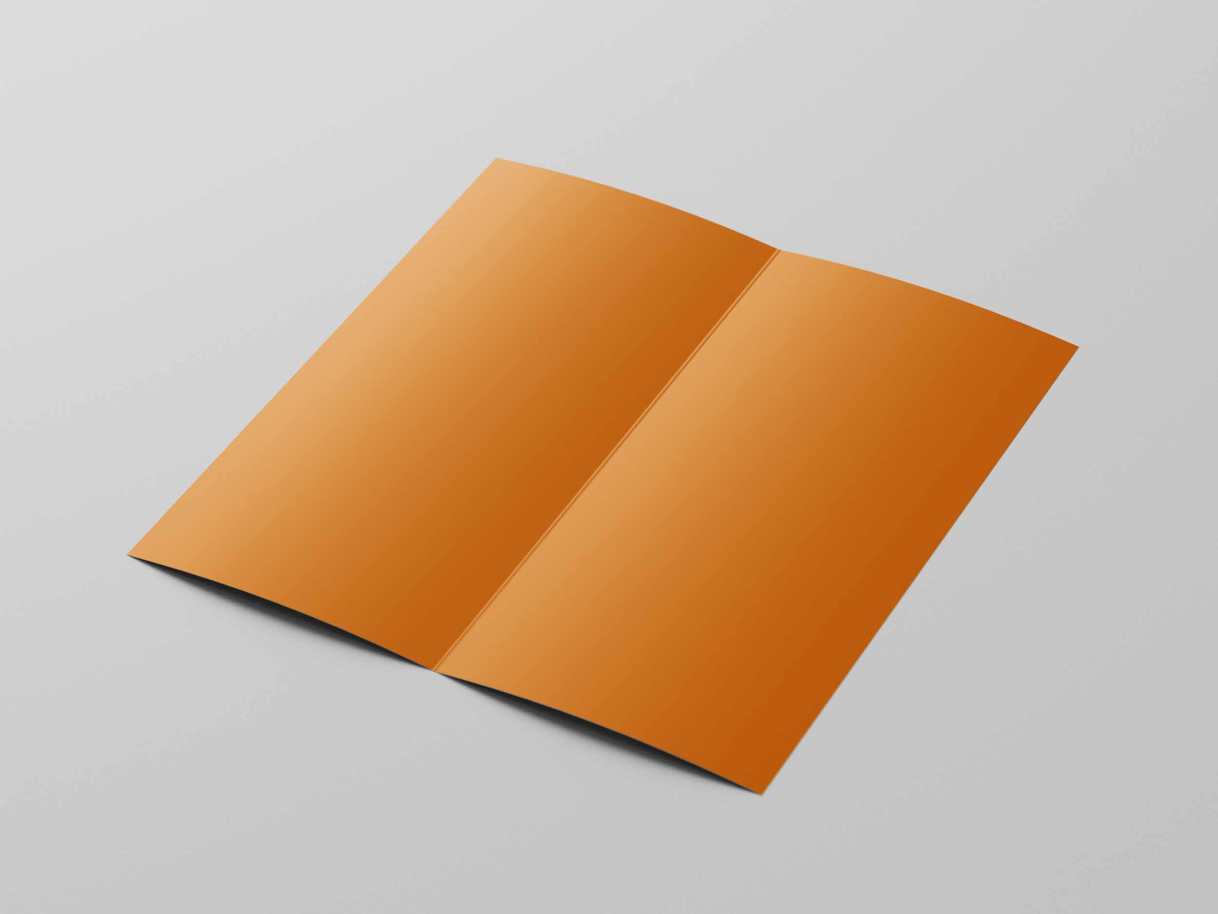 小巧玲珑设计风折页ps样机