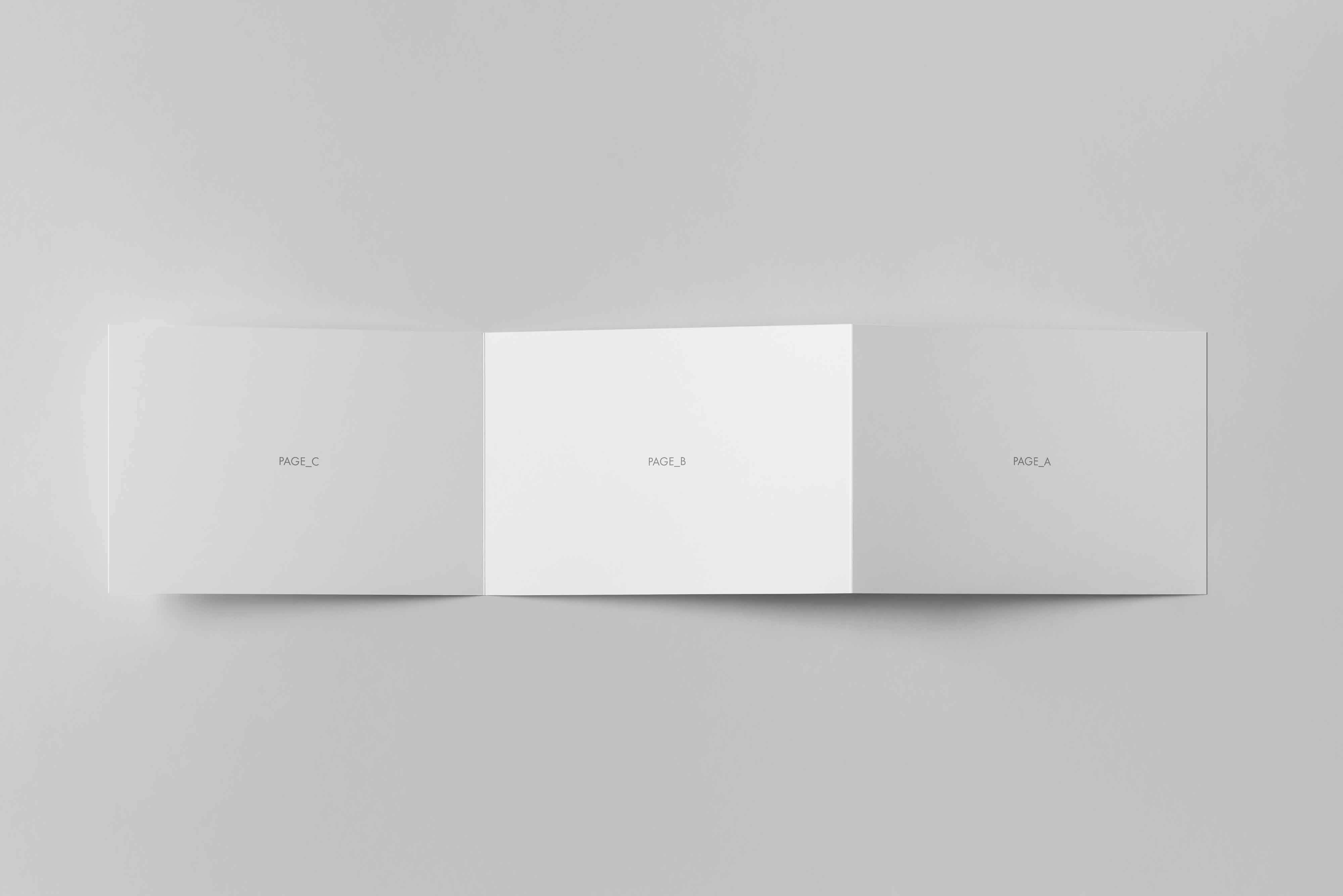 折页psd素材模型