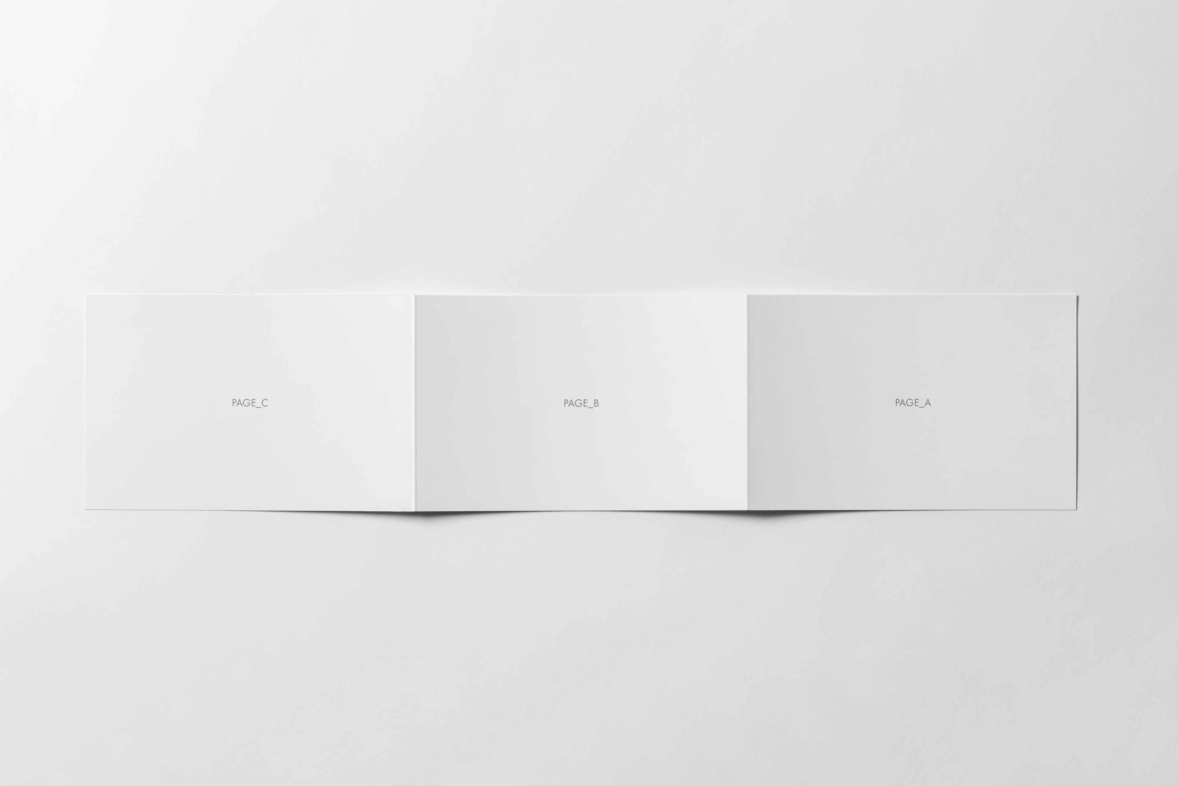 折页内容ps样机素材