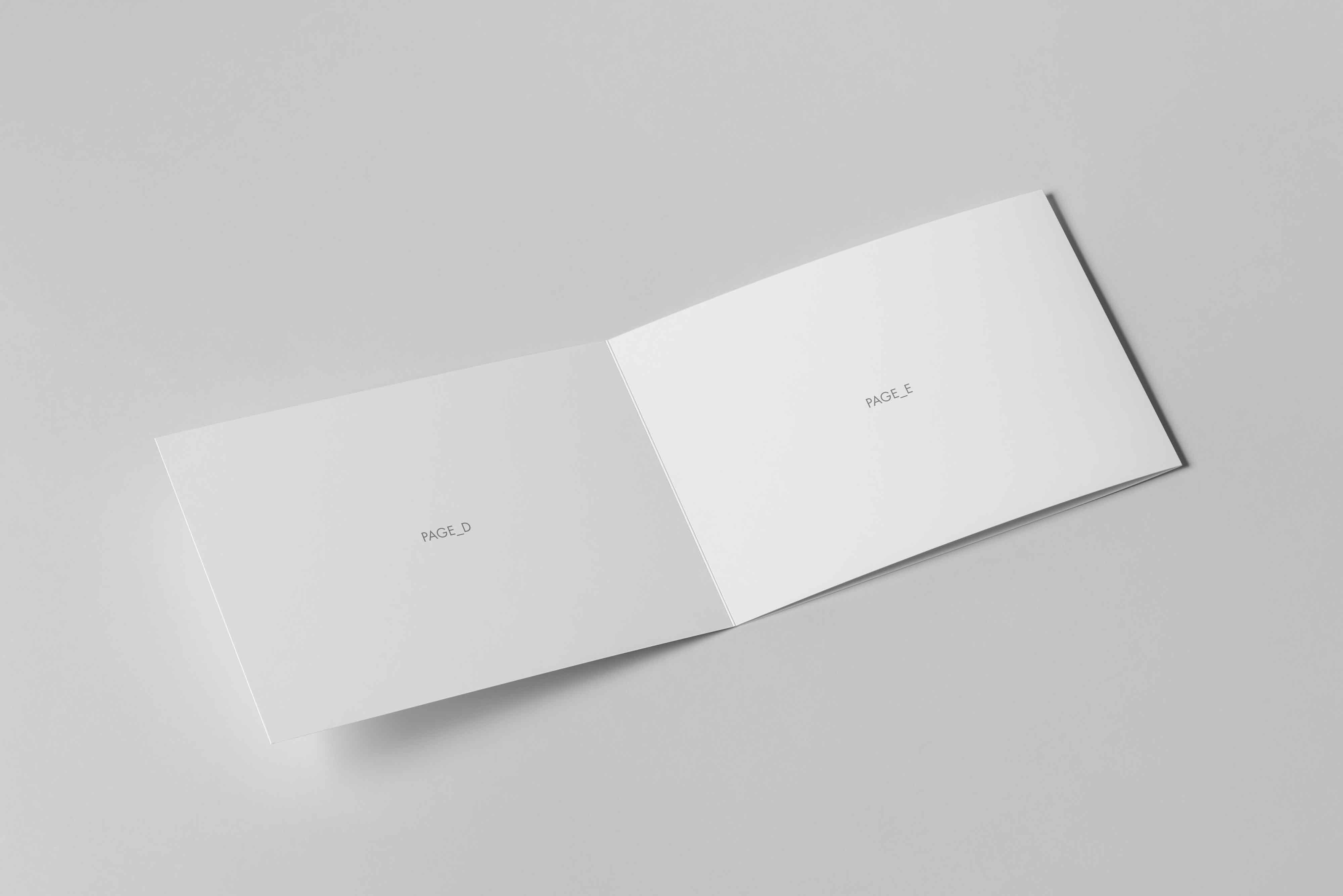 折页内容展示ps样机