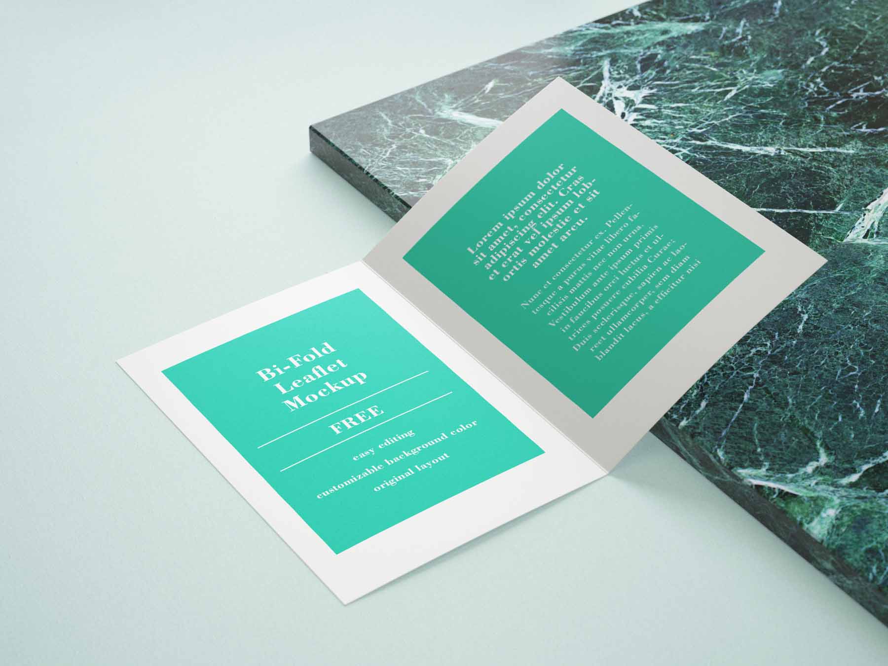 折页内容展示ps样机下载