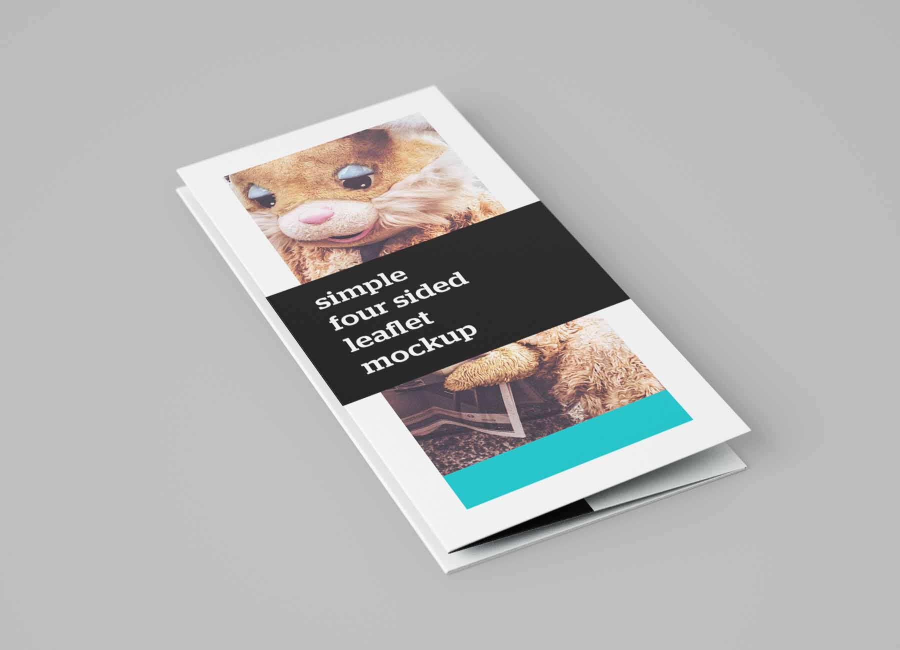 折页封面ps样机