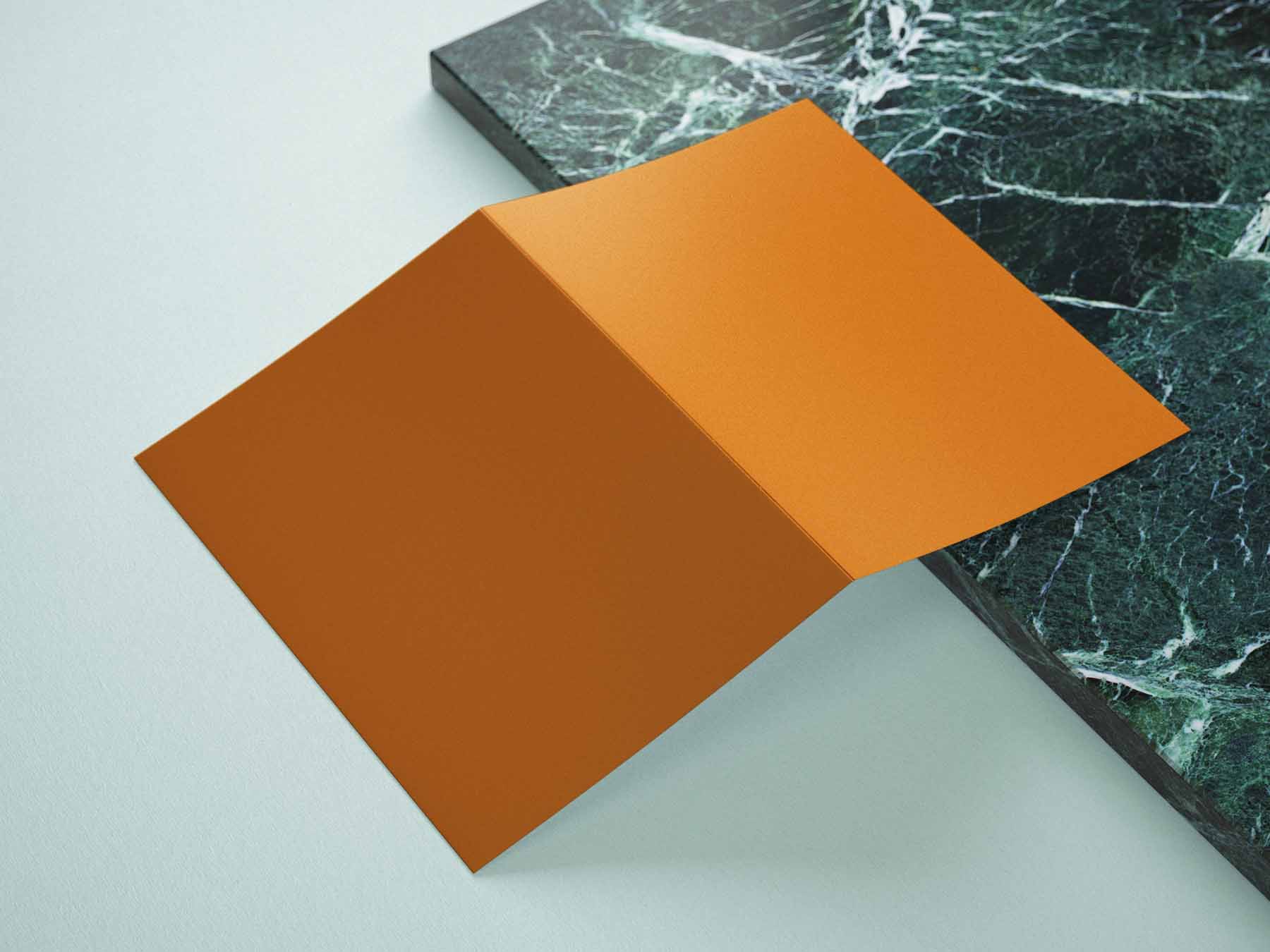 折页封面封底设计ps样机