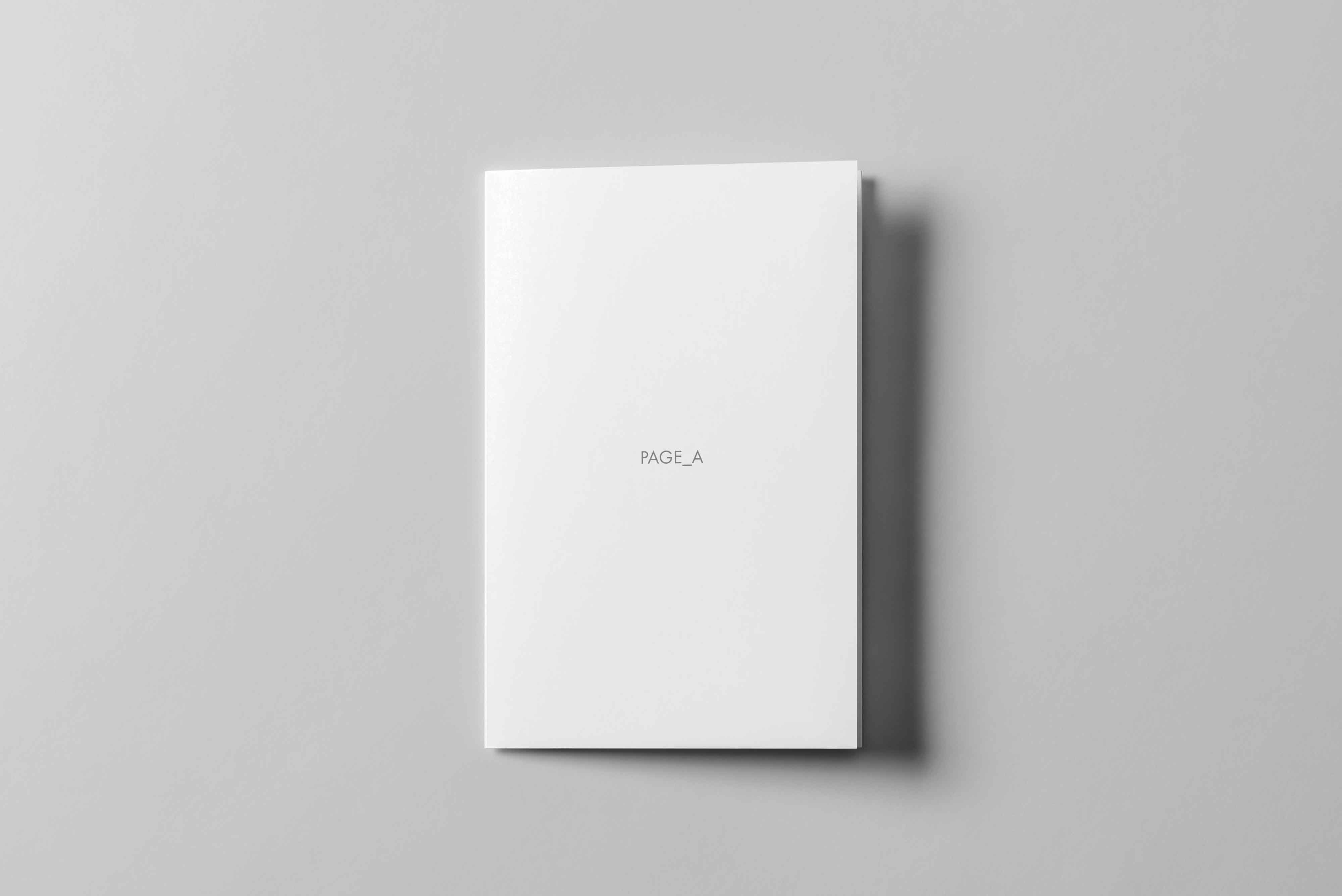 折页封面设计ps样机下载