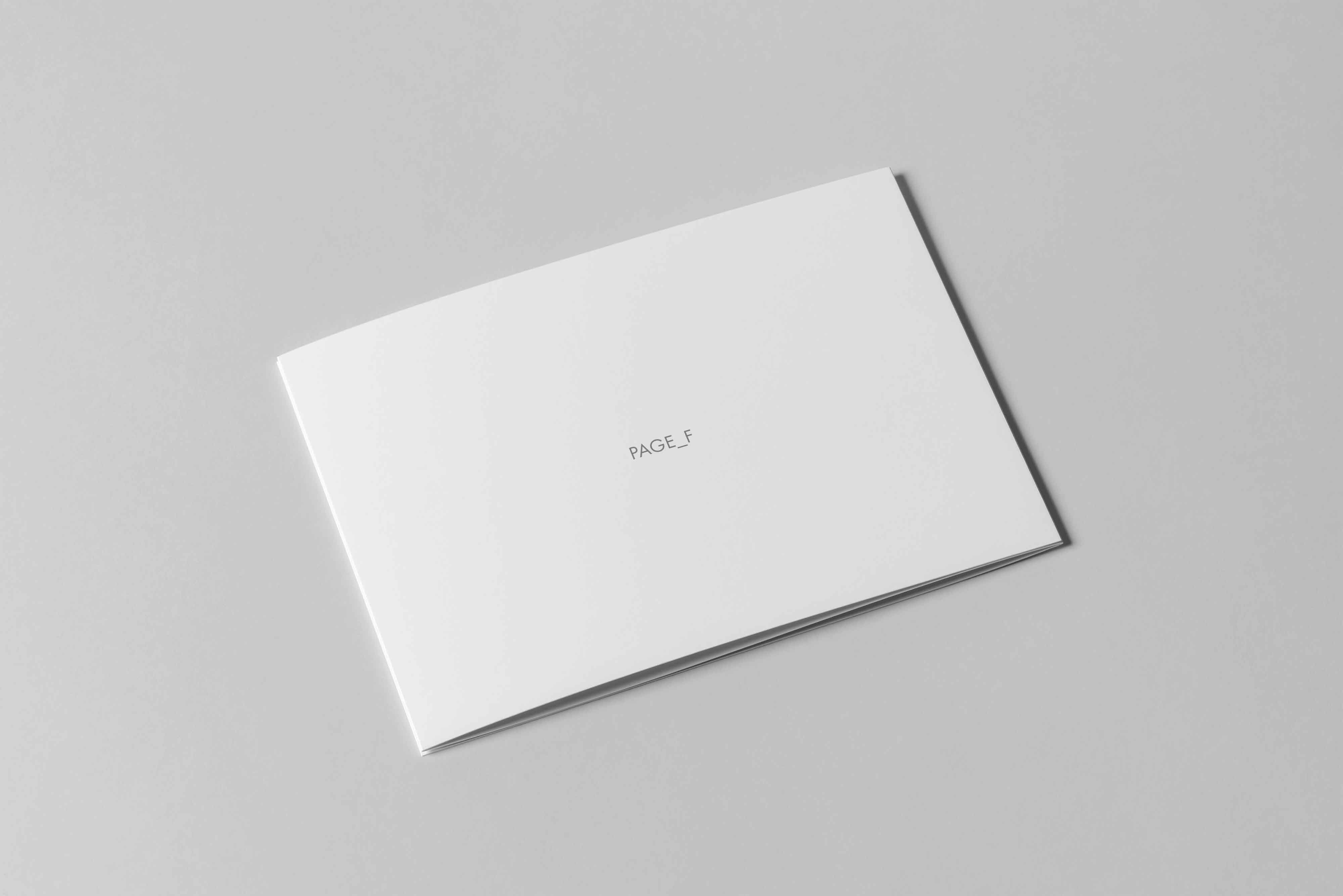 折页封面设计ps样机源文件