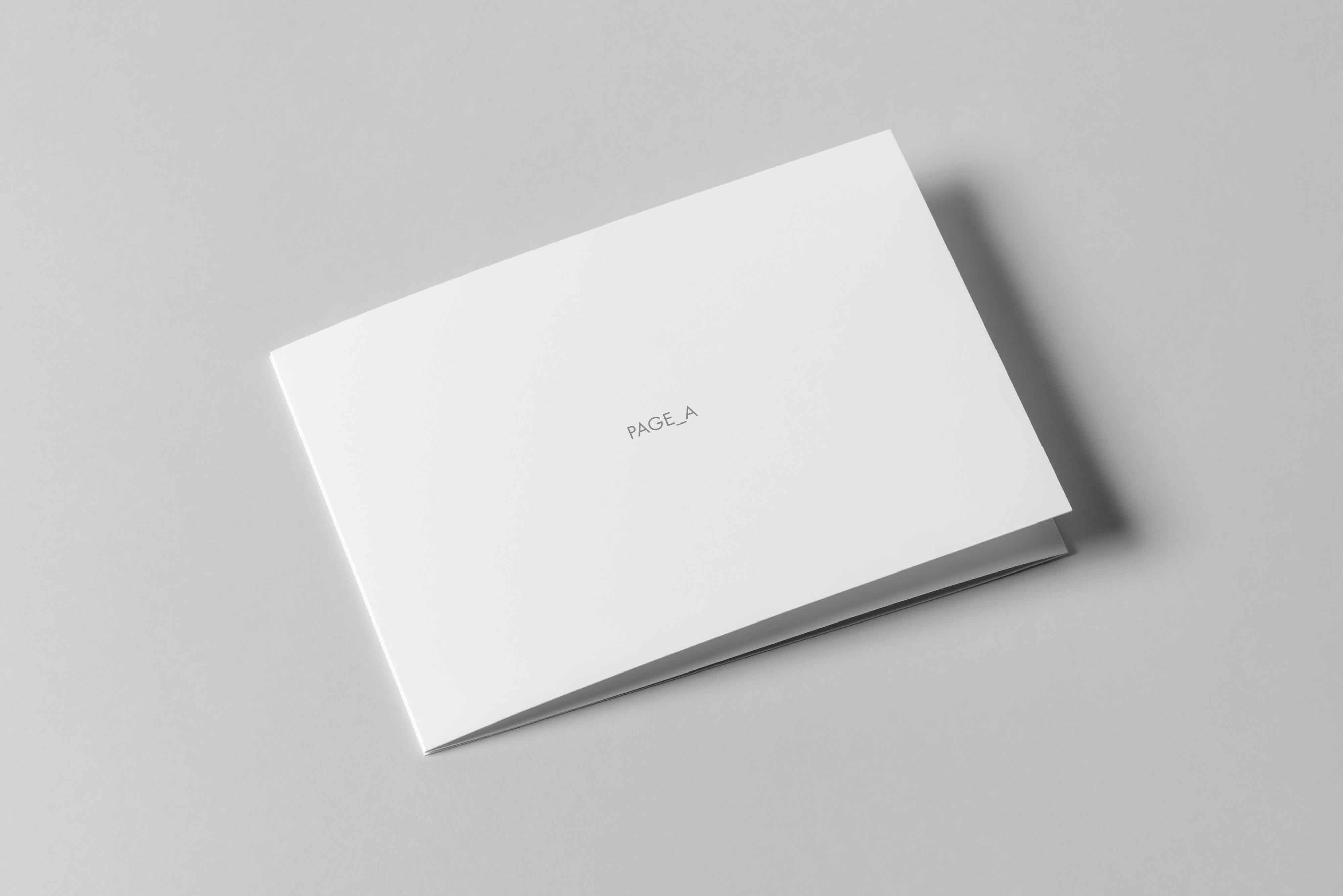 折页封面设计ps样机素材