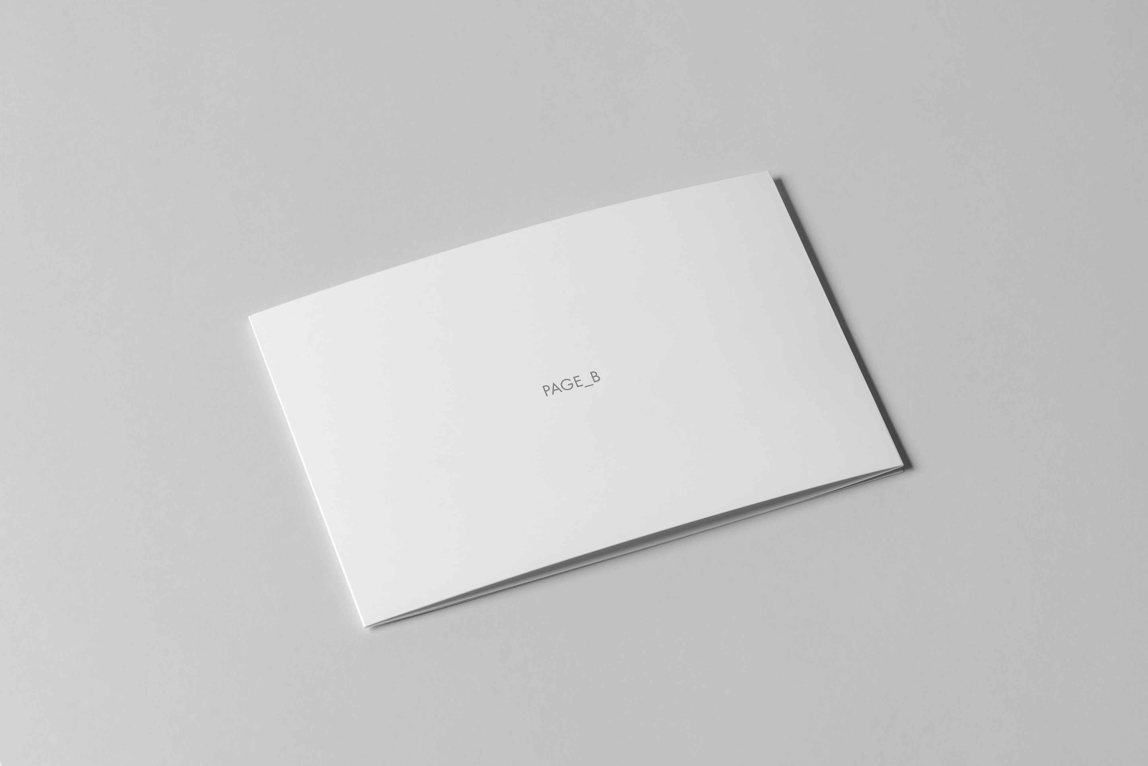 折页封面设计审批ps样机