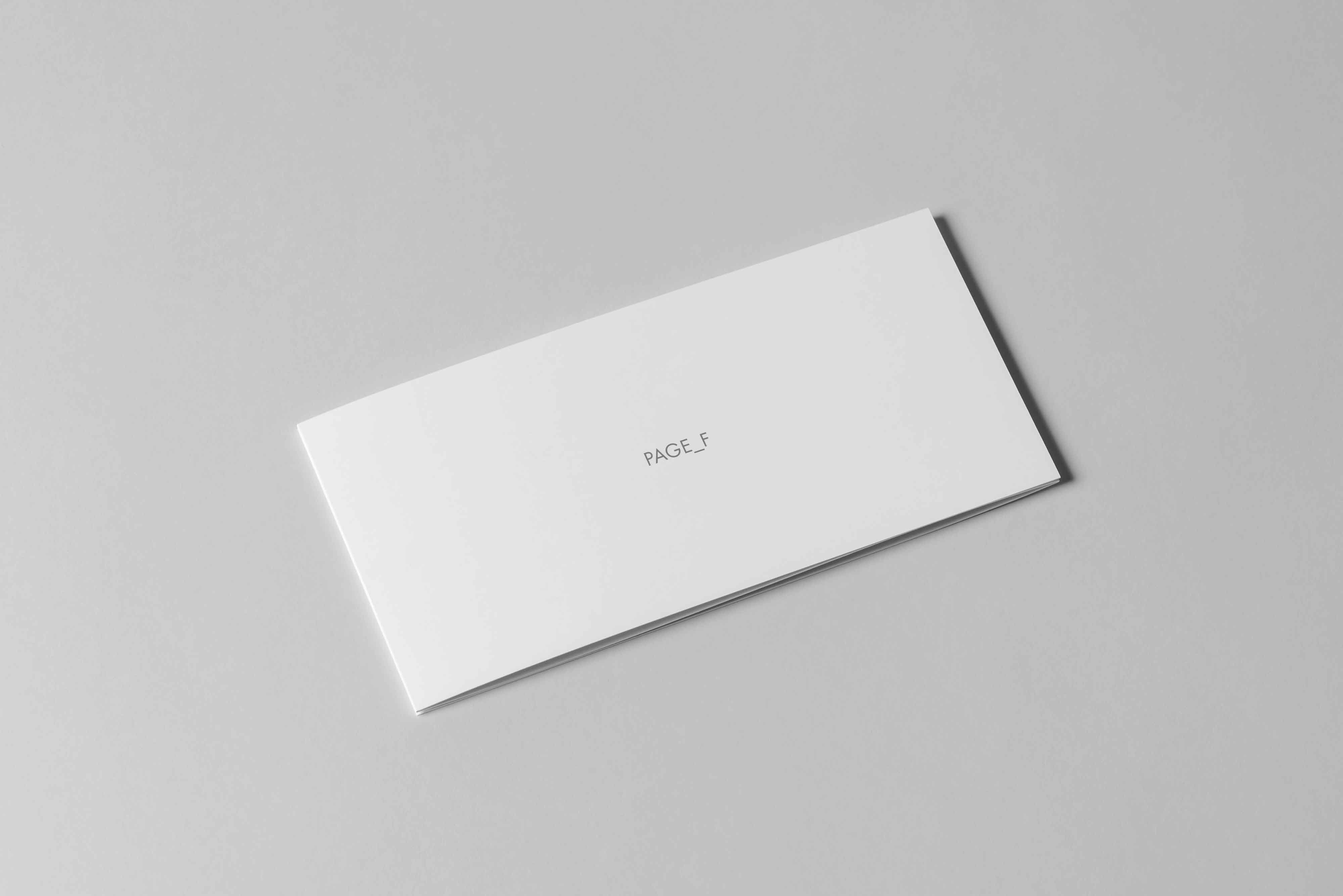 折页封面设计展示psd样机