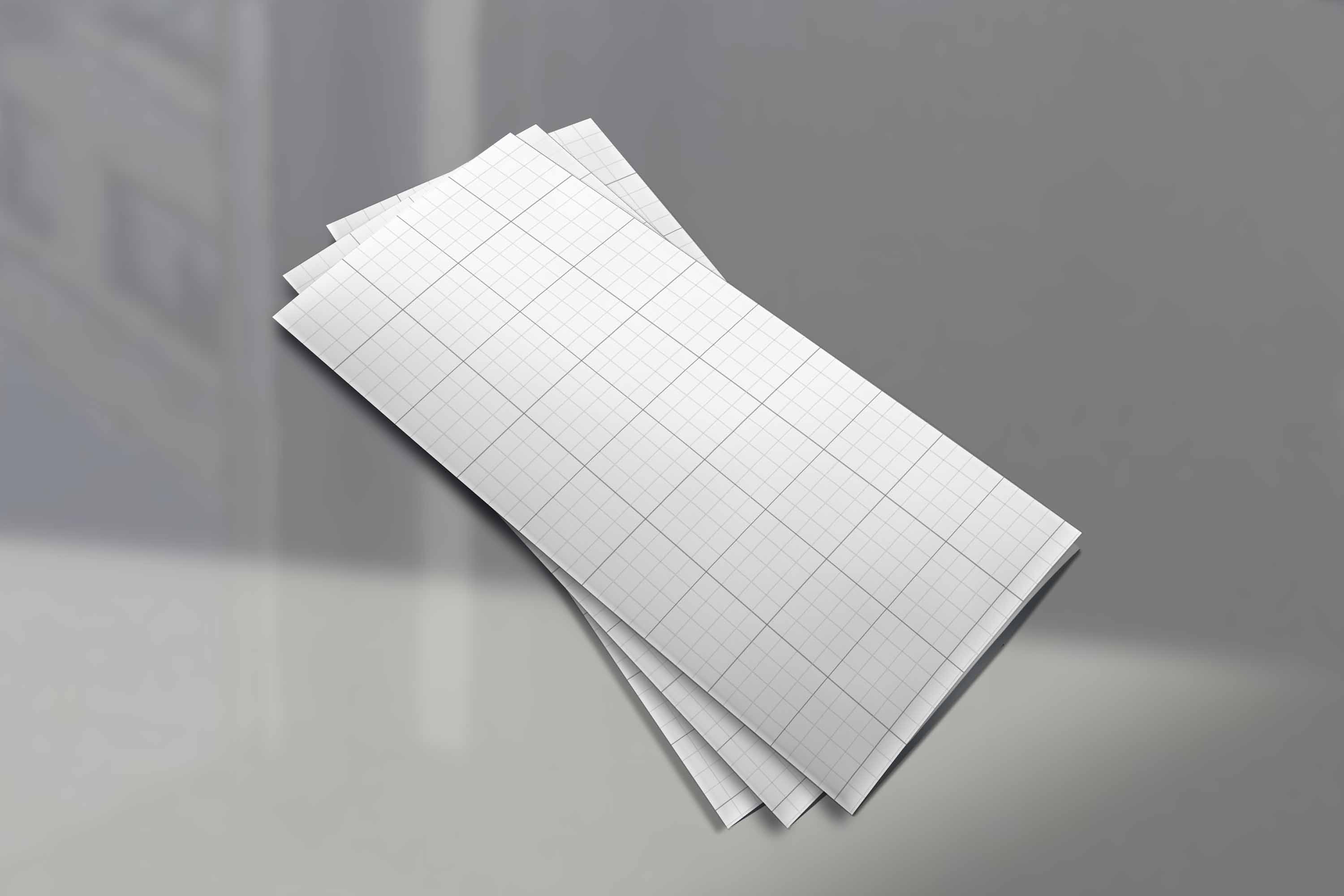 折页广告psd样机素材