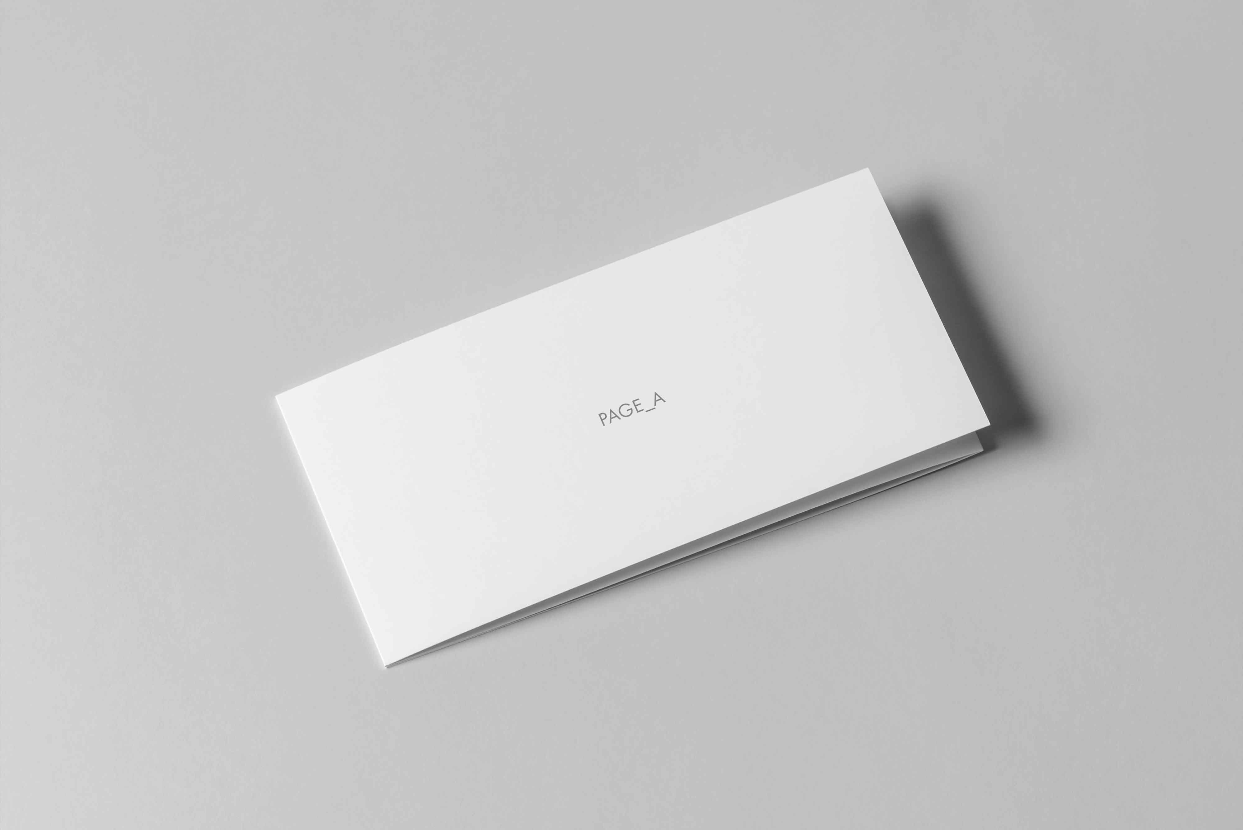 折页设计psd样机模板