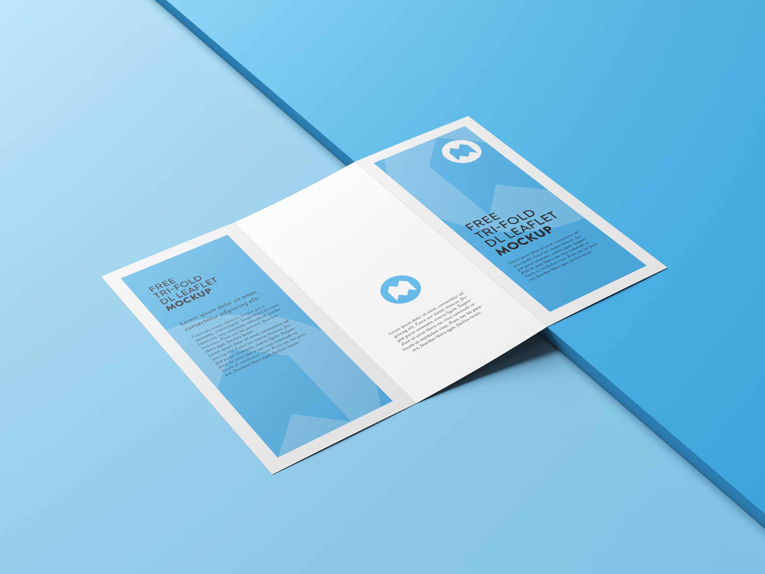 折页设计psd贴图样机