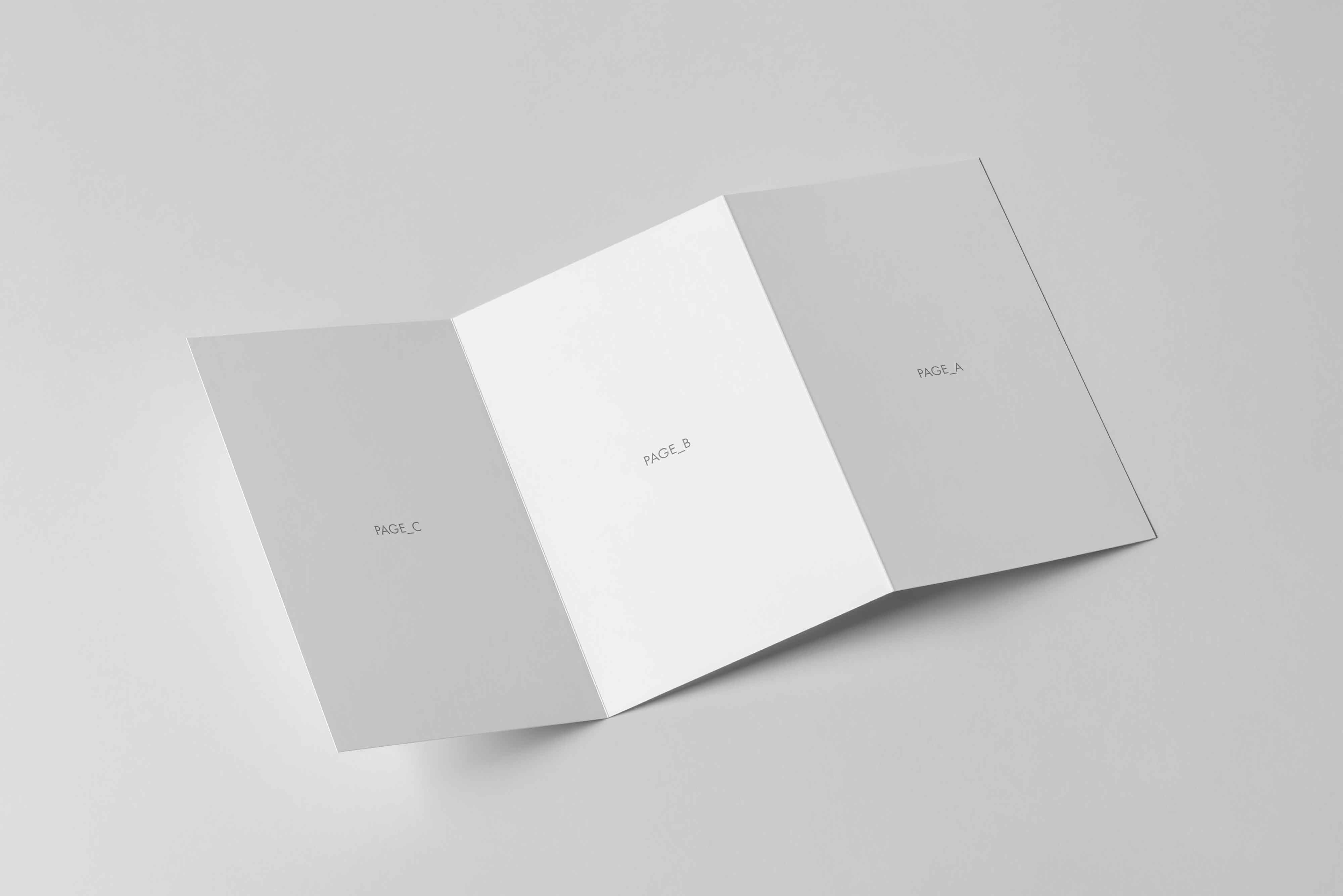 折页设计ps样机素材