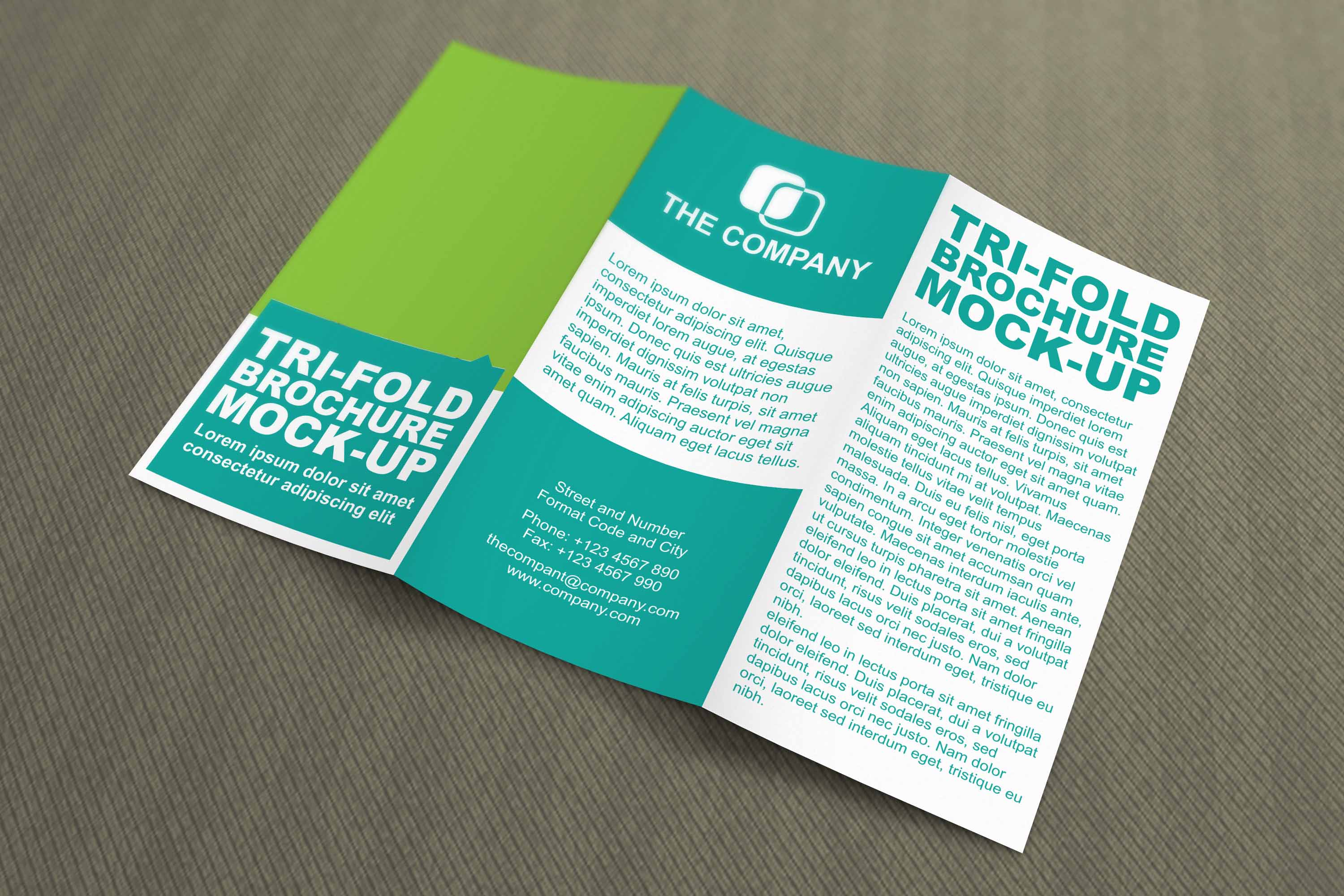 折页设计内容展示ps样机