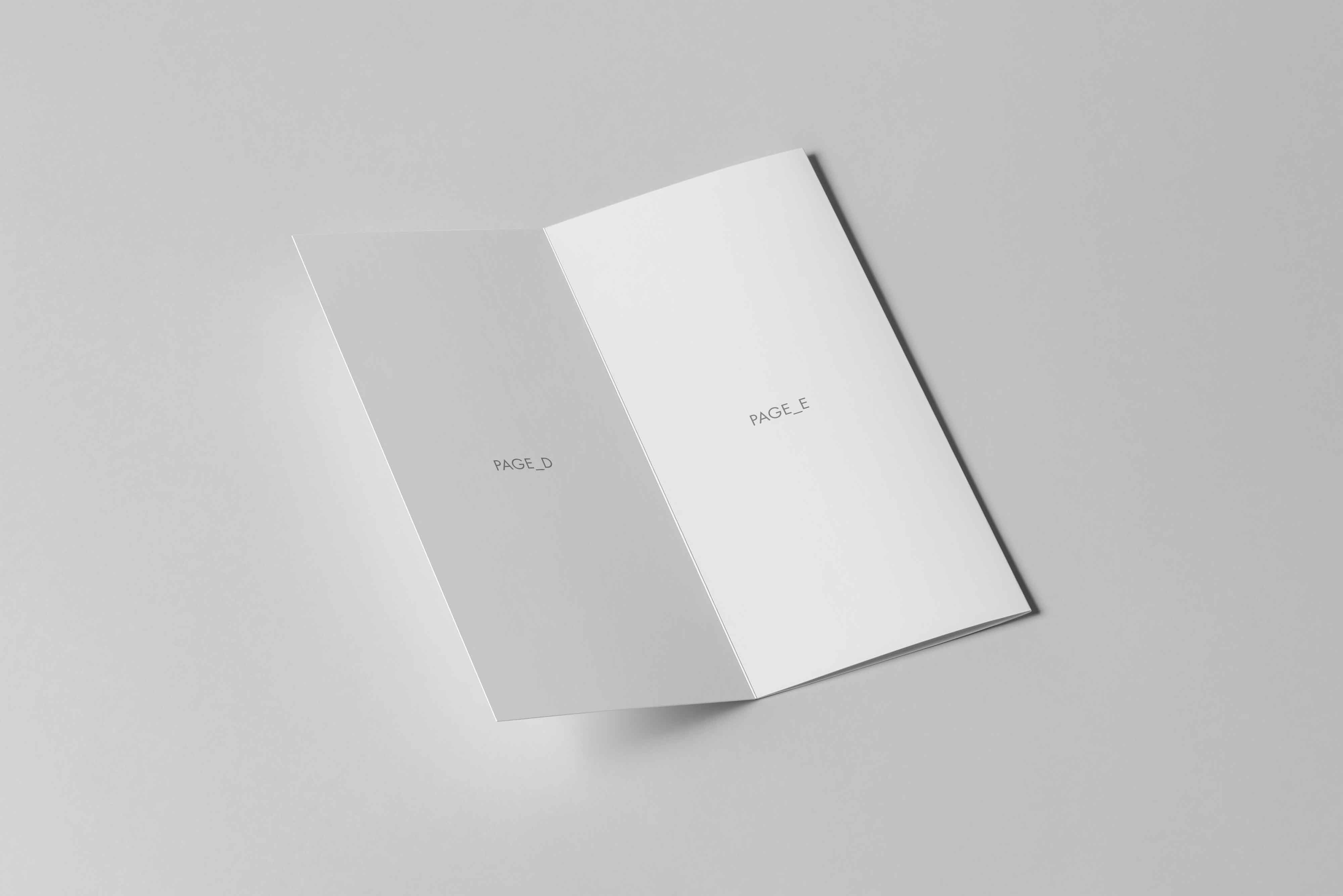 折页设计样机模型