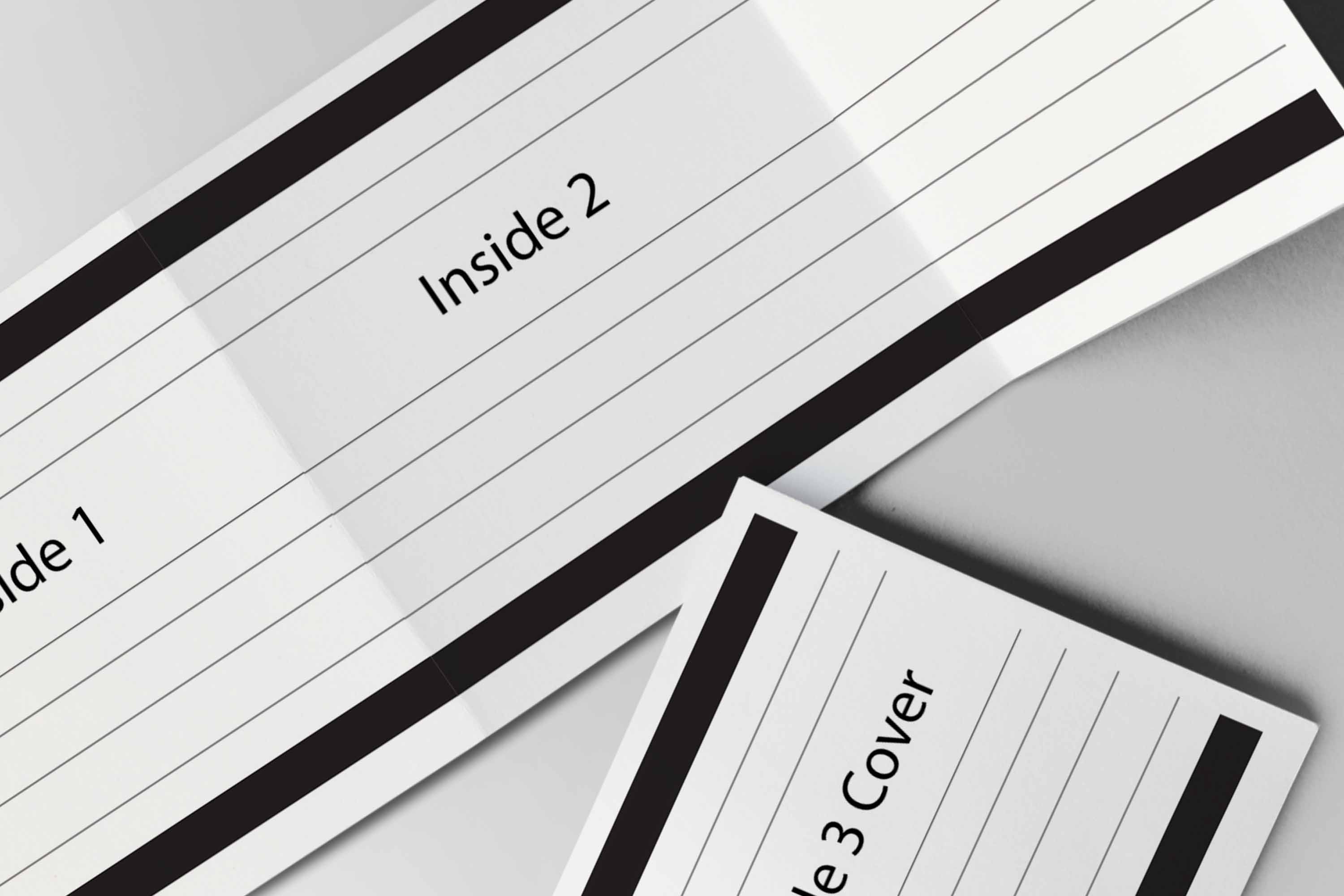 方型折页样机模板