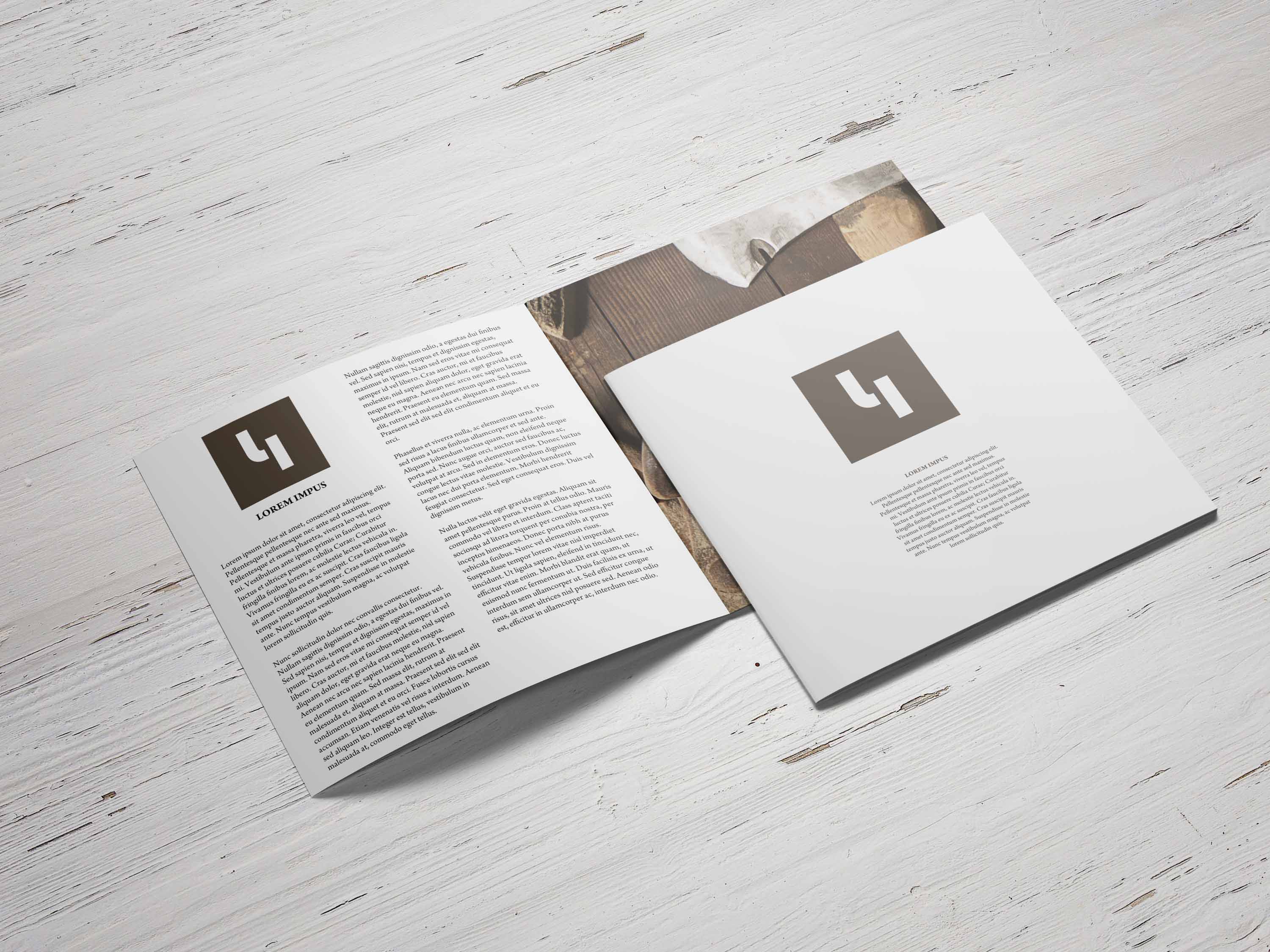 方型折页素材psd下载