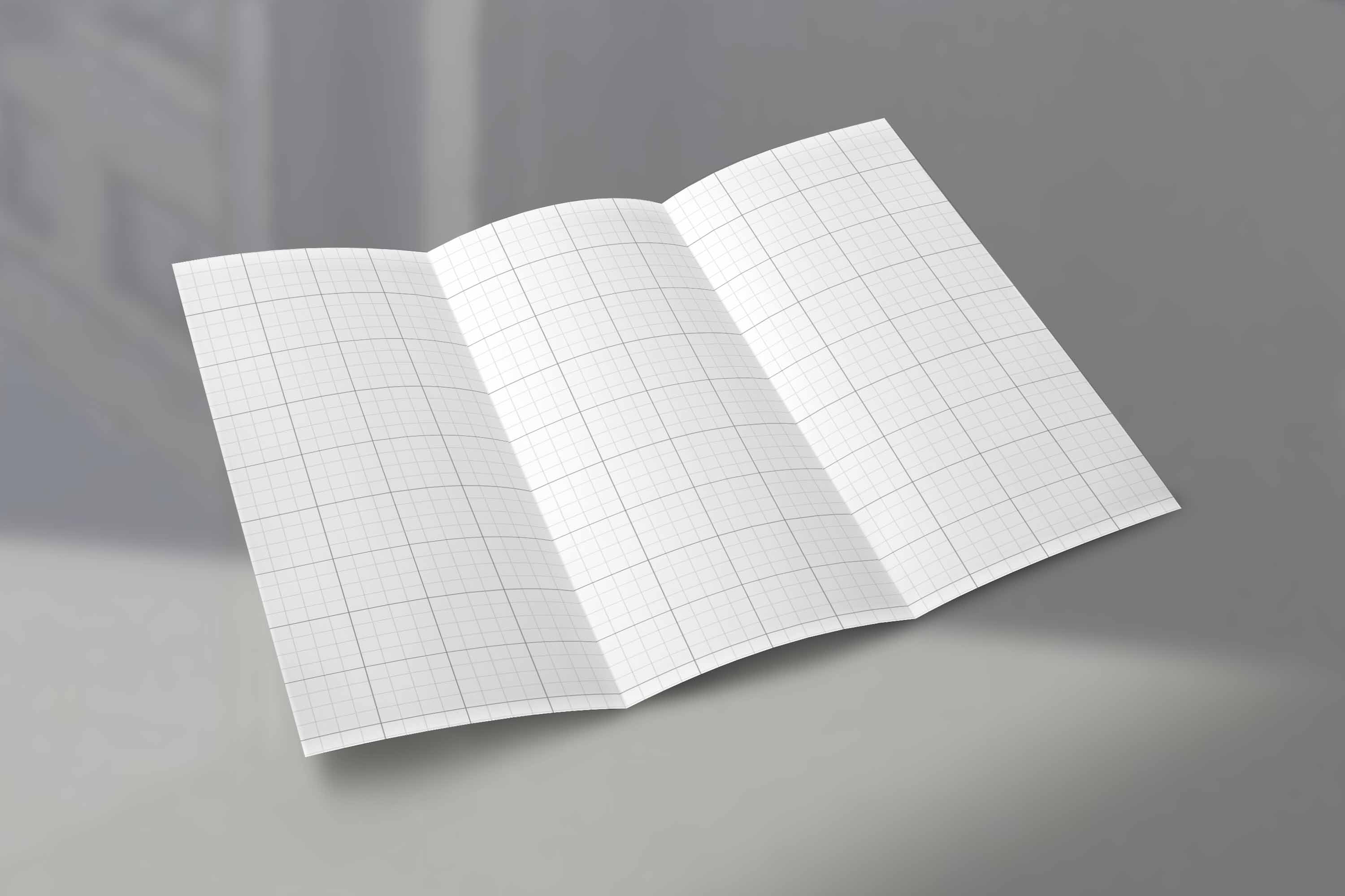 时尚三折页宣传册ps样机