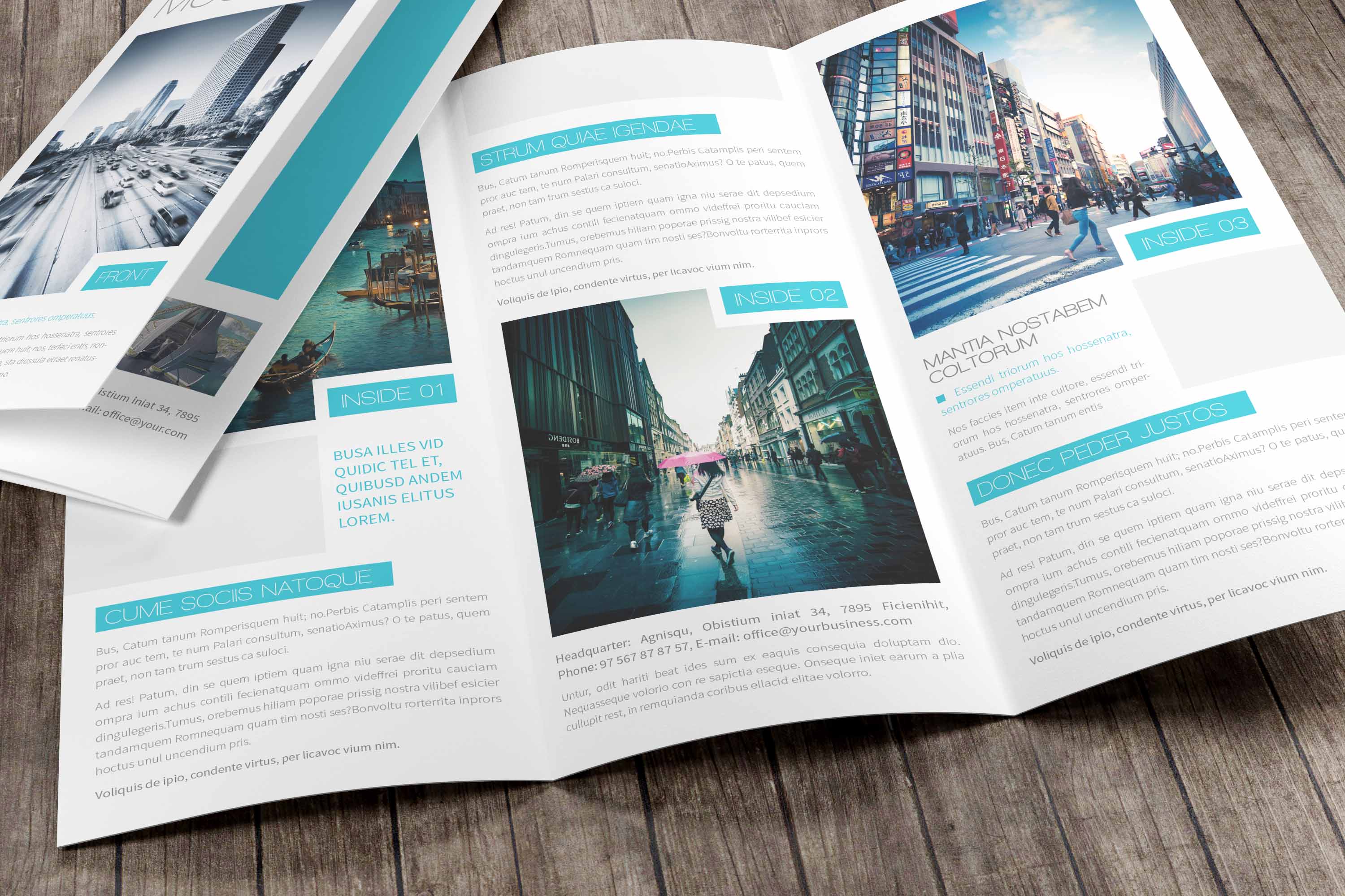 时尚三折页宣传册设计